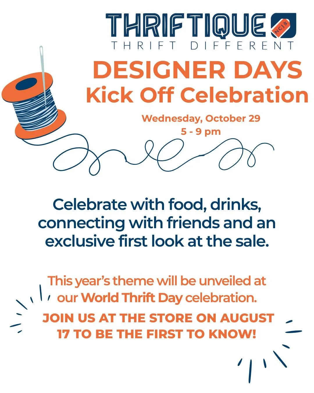 Join us for a night of designer threads and fun with friends, while shopping for a great cause!

Be part of the host committee to show your commitment to increased equity through the empowerment of women.

Host Committee: $150 per guest
General Admis