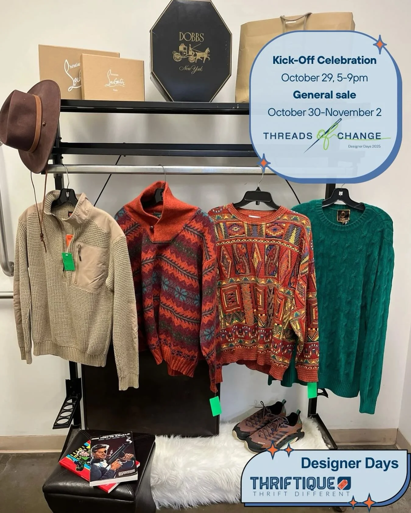 The Designer Days countdown!

Started in 1970 by women who wanted to make an impact with the resources they had, Designer Days is Thriftique&rsquo;s annual 5-day shopping event that serves as the biggest fundraiser for NCJW Pittsburgh.

It all begins