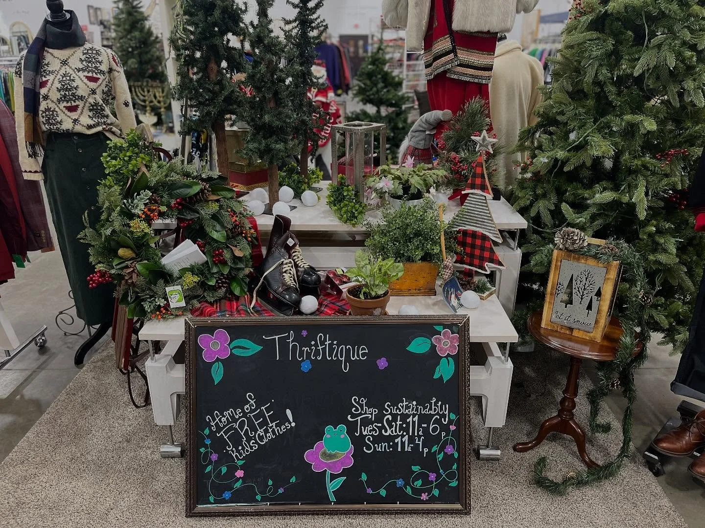 Did you know that at Thriftique , your dollar goes further?  Everything  you spend here helps our organization to fund all the wonderful programs and resources we have to offer to the community! One thing you help fund is our  free kids clothes progr