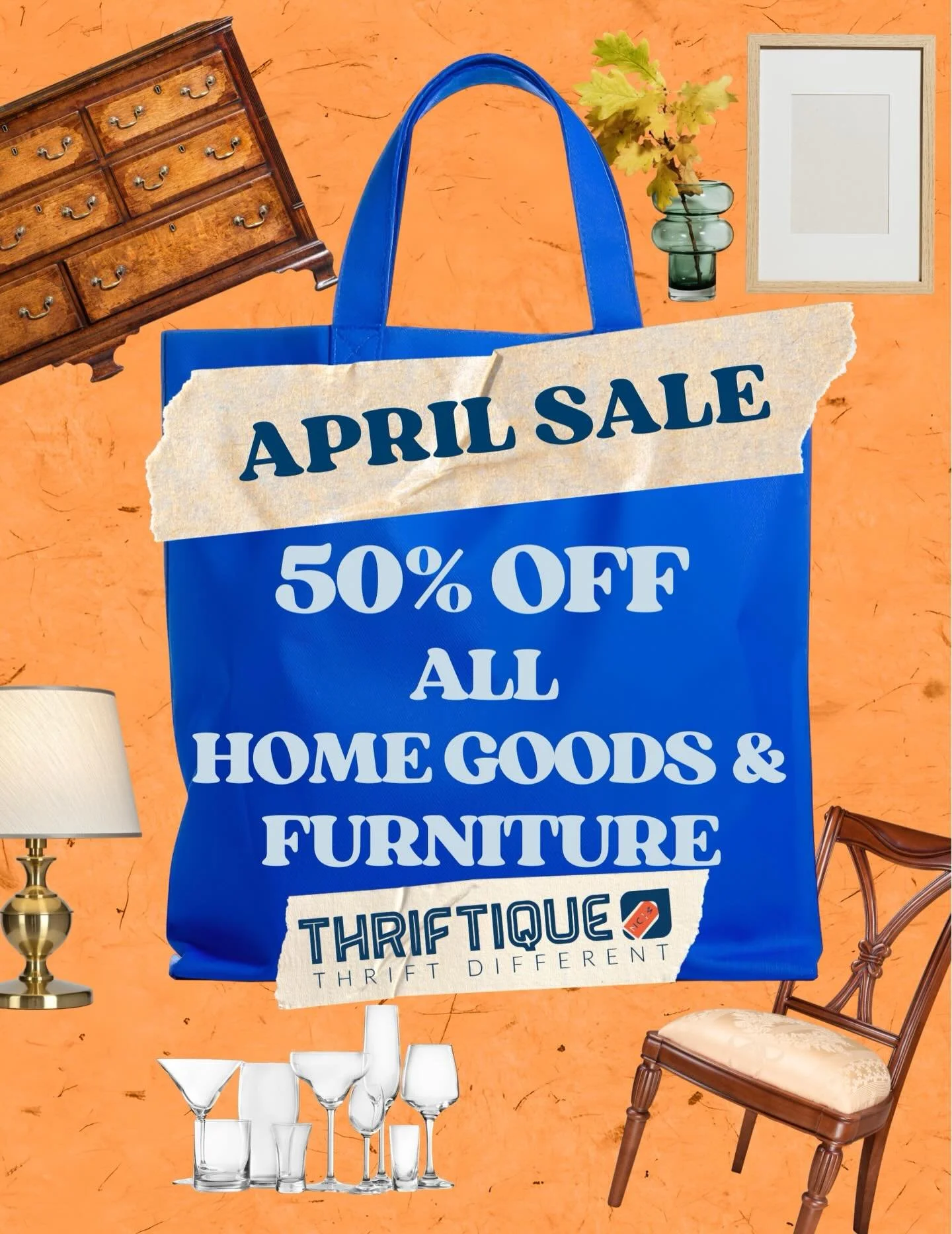 APRIL SALE - 50% off all home goods &amp; furniture!

This isn&rsquo;t a thrift store, it&rsquo;s a living archive. A place where past lives meet future fits. Where sustainability isn&rsquo;t a buzzword, it&rsquo;s a practice. Touch the textures. Rea