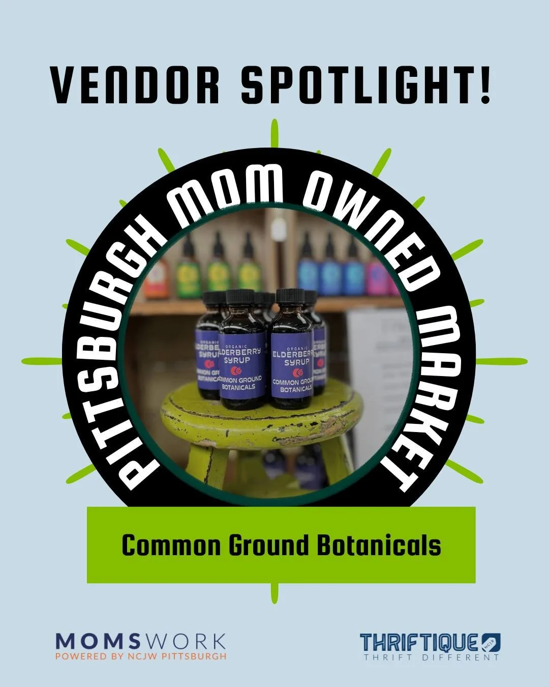 The 2026 Mom Owned Market is this Saturday, June 13th from 11am-4pm outside of Thrifitque (119 51st St. in Lawrenceville). Join us for a day of music, food, and vendors! 

Come support our awesome mompreneurs like Common Ground Botanicals!