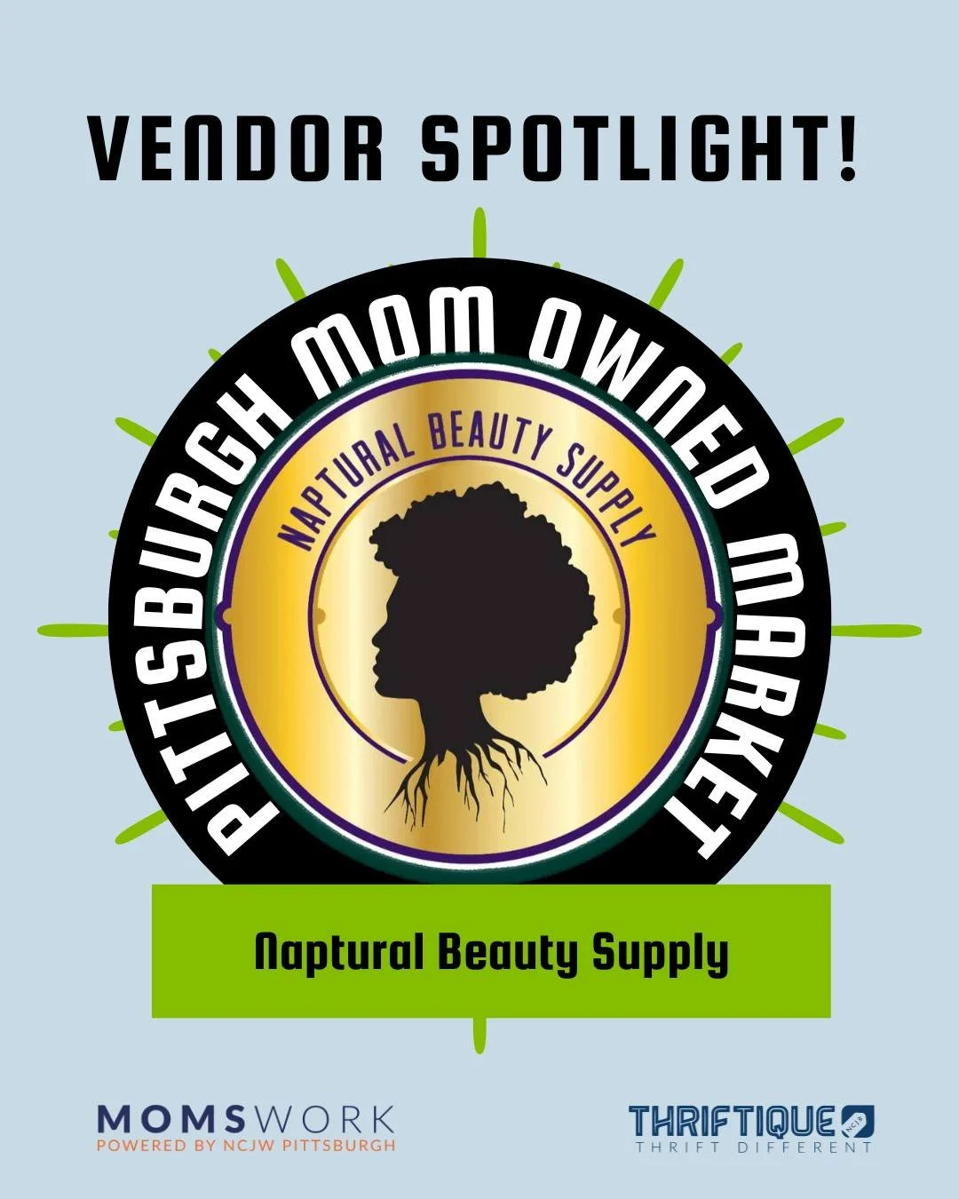 The 2026 Mom Owned Market is this Saturday, June 13th from 11am-4pm outside of Thrifitque (119 51st St. in Lawrenceville). Join us for a day of music, food, and vendors! 

Come support our awesome mompreneurs like Naptural Beauty Supply!