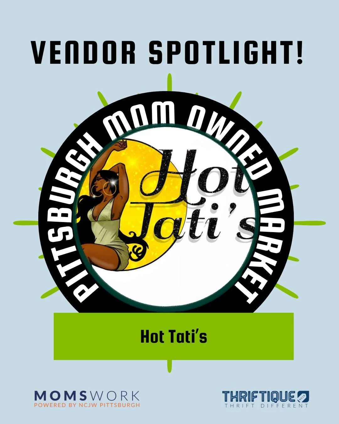 The 2026 Mom Owned Market is this Saturday, June 13th from 11am-4pm outside of Thrifitque (119 51st St. in Lawrenceville). Join us for a day of music, food, and vendors! 

Come support our awesome mompreneurs like Hot Tati's!