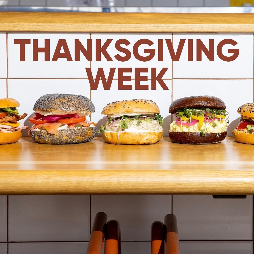We are closed on Thanksgiving Day. 🦃 Online ordering is open &amp; available through end of day Wednesday for your Thanksgiving day feast. If you want the perfect breakfast to feed your holiday crew, bagels, lox, cream cheese, babka&hellip;are your 