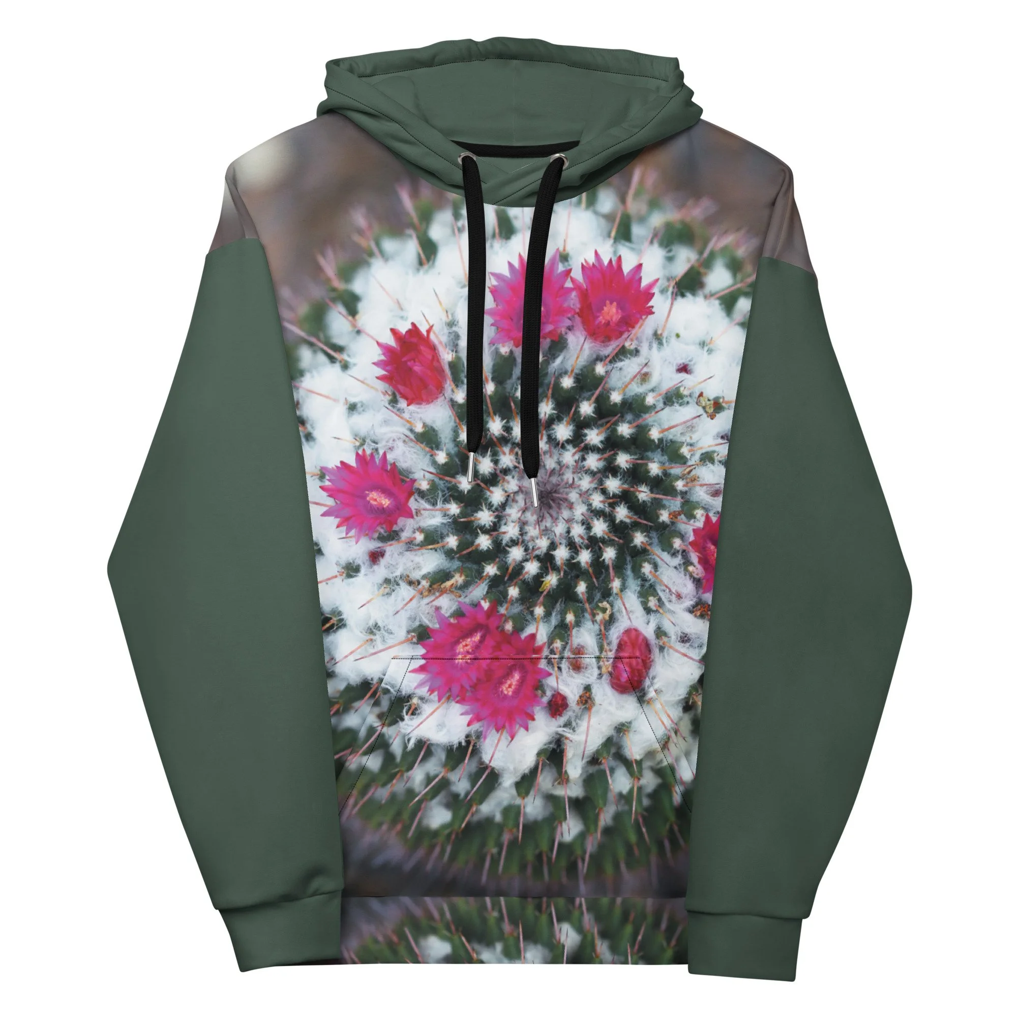 "Blooms and Needles" Pull Over Hoodie