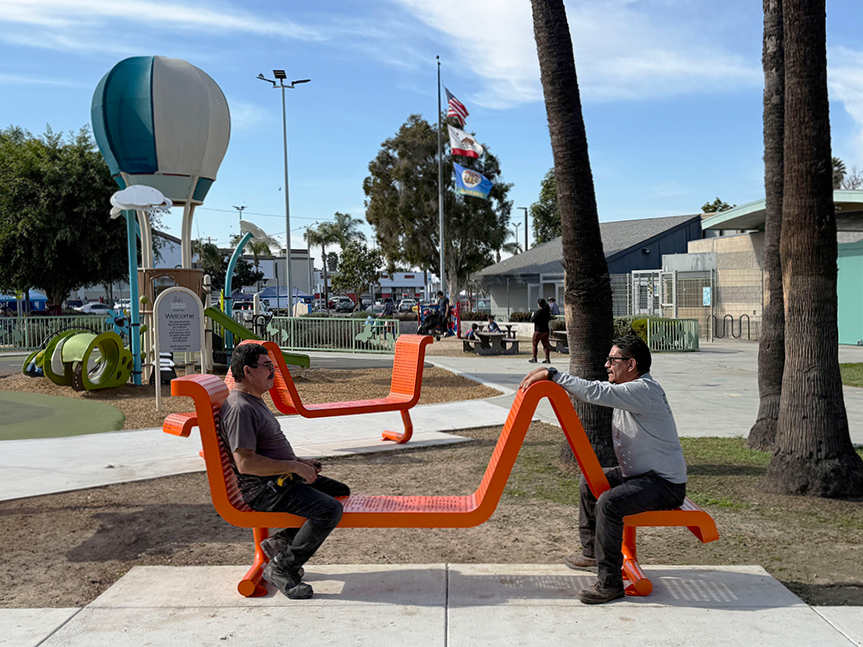 Folded LA Art Benches