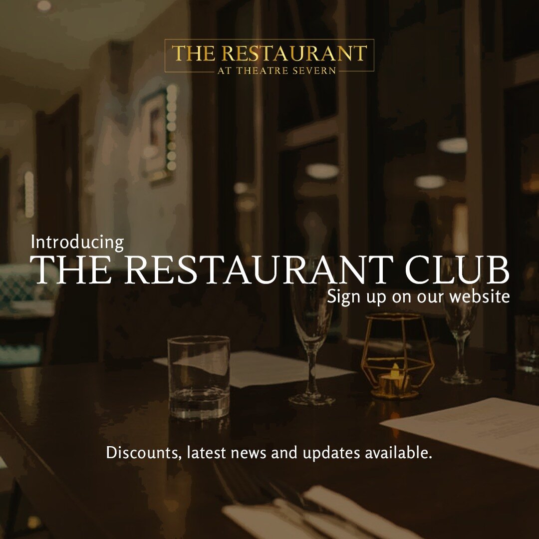 🐣🌟 Hop into the Easter spirit with egg-citing news from The Restaurant at Theatre Severn! 

🌟🐰 Introducing our newest initiative: The Restaurant Club! 🎉🍽️ Sign up for FREE on our brand new website homepage to join the club and unlock exclusive 