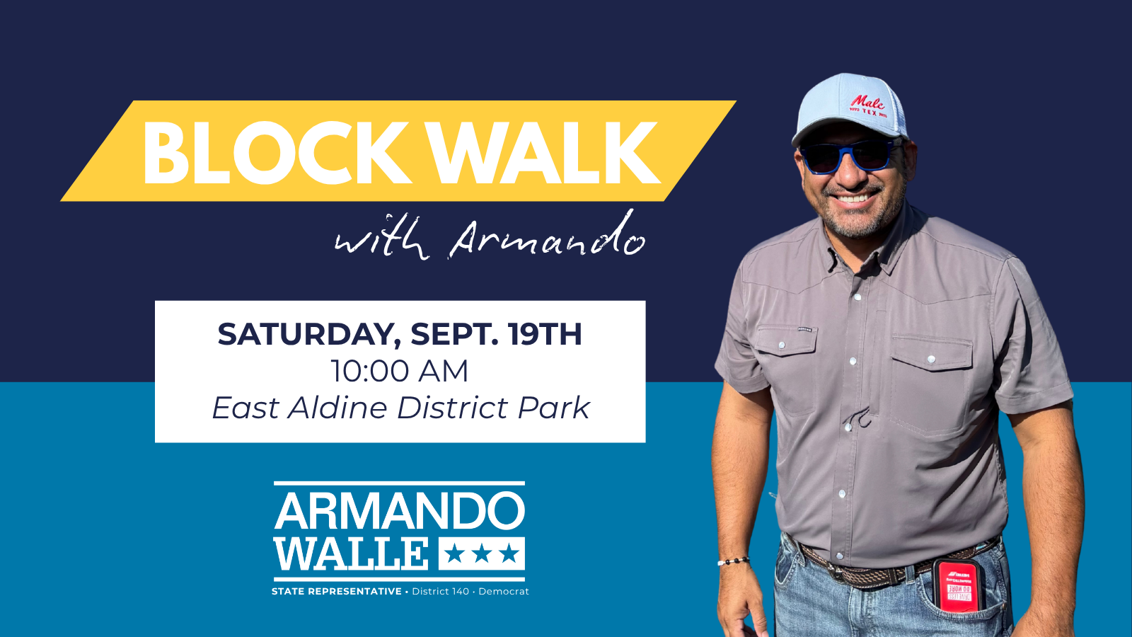 Block Walk with Armando (Sept. 19th)