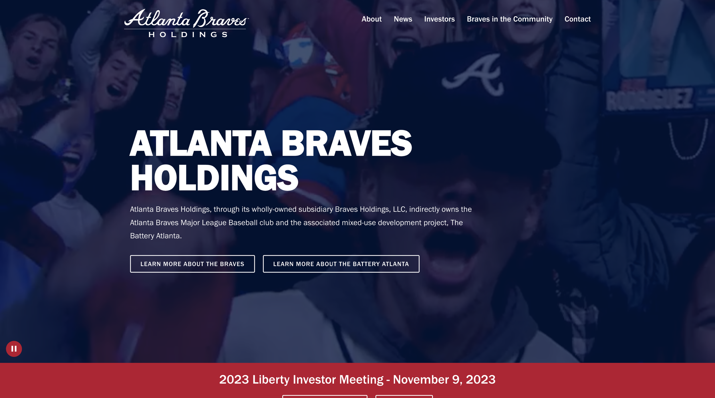 Atlanta Braves IR Homepage