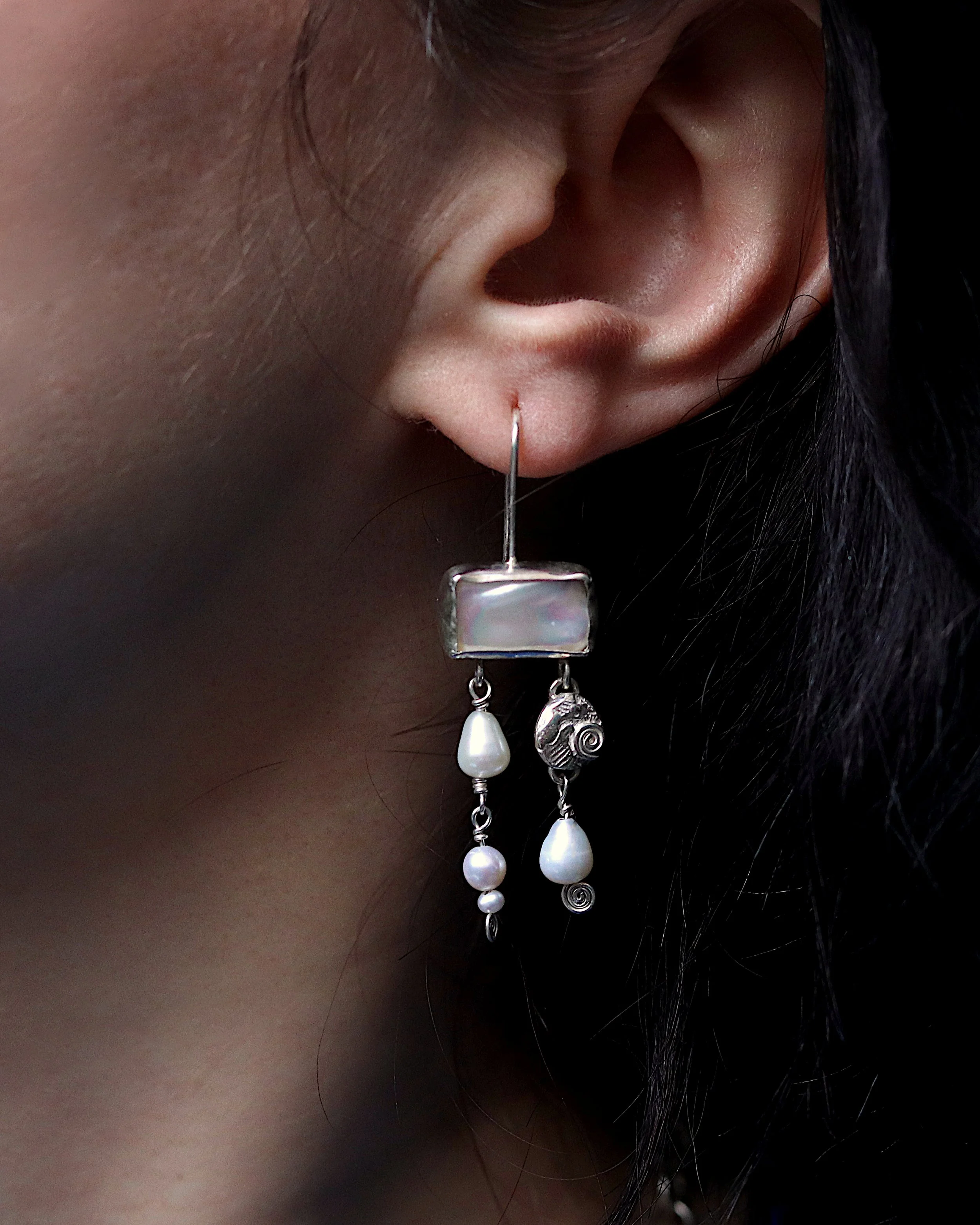 Georgina Hopkin double drop pearl earrings worn.jpg
