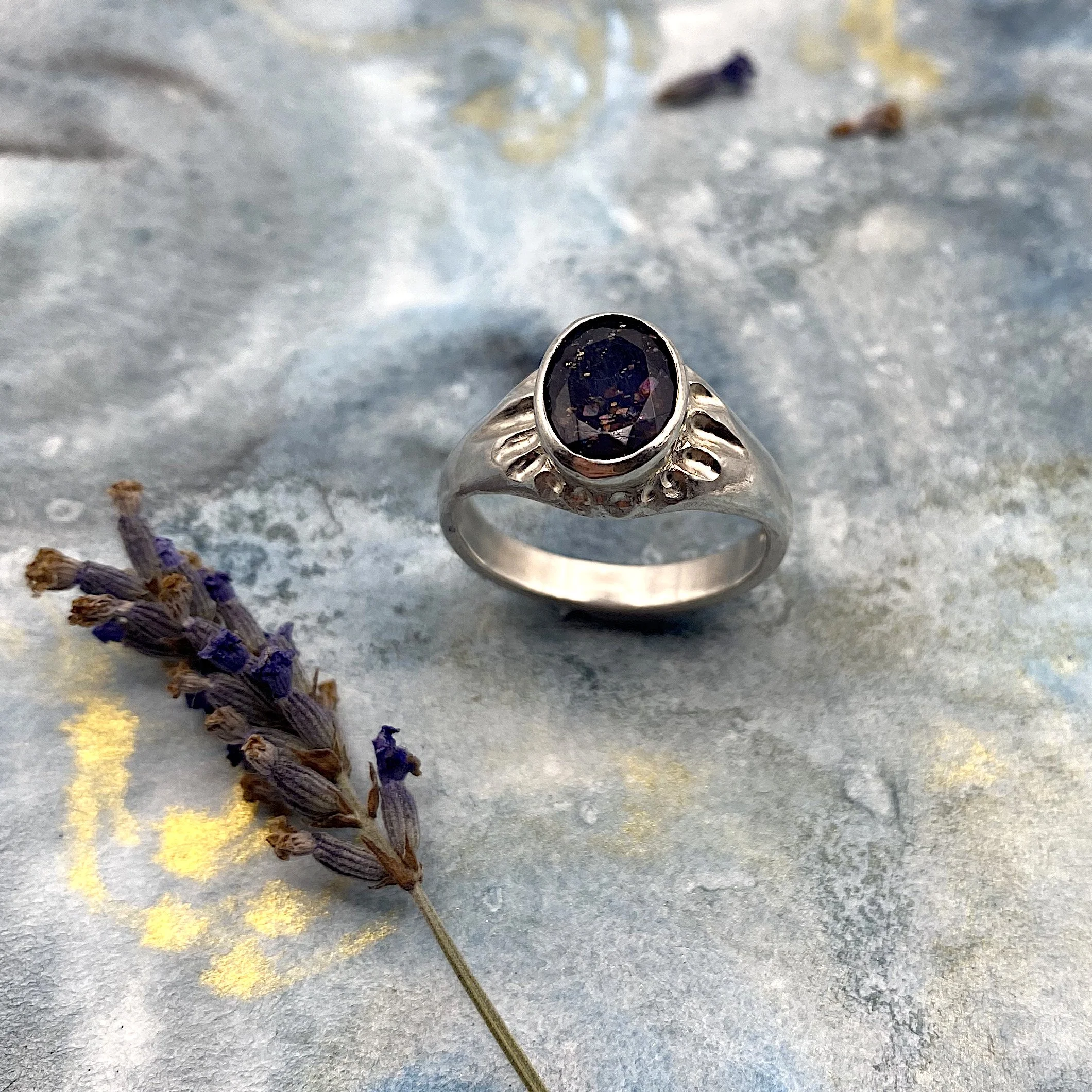 Iolite Sunstone Star Burst Signet Ring2 crop.jpg