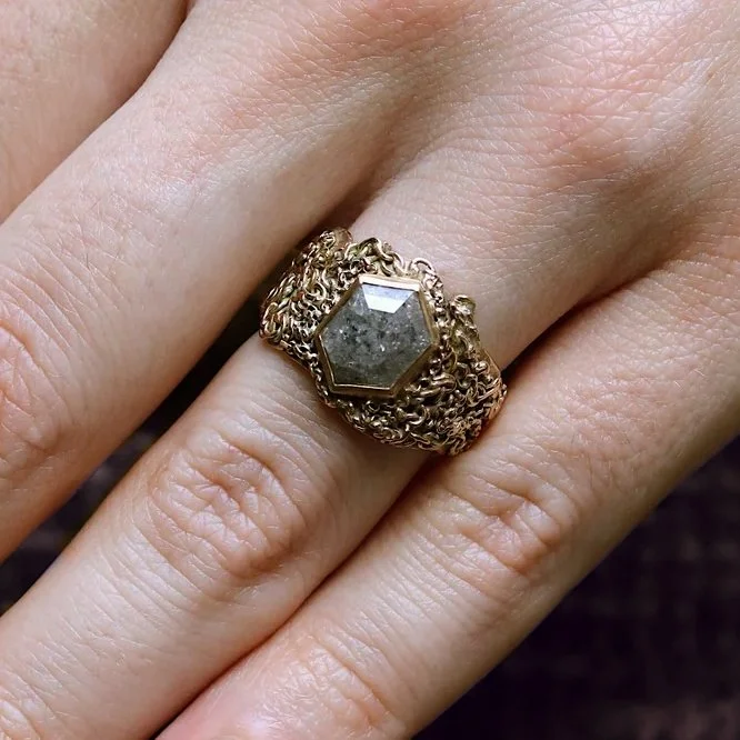 Molten chain hex diamond ring hand.jpg