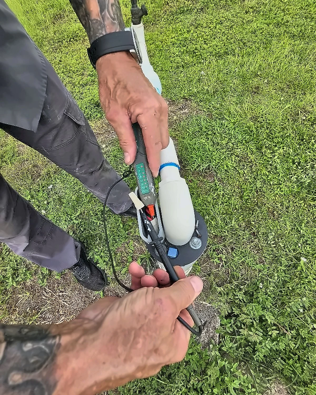 Dan wiring a well pump