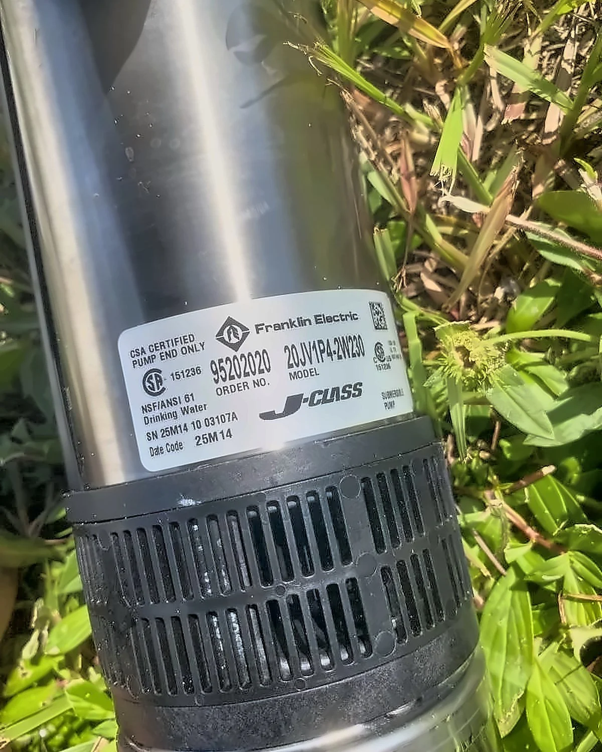 Franklin submersible well pump