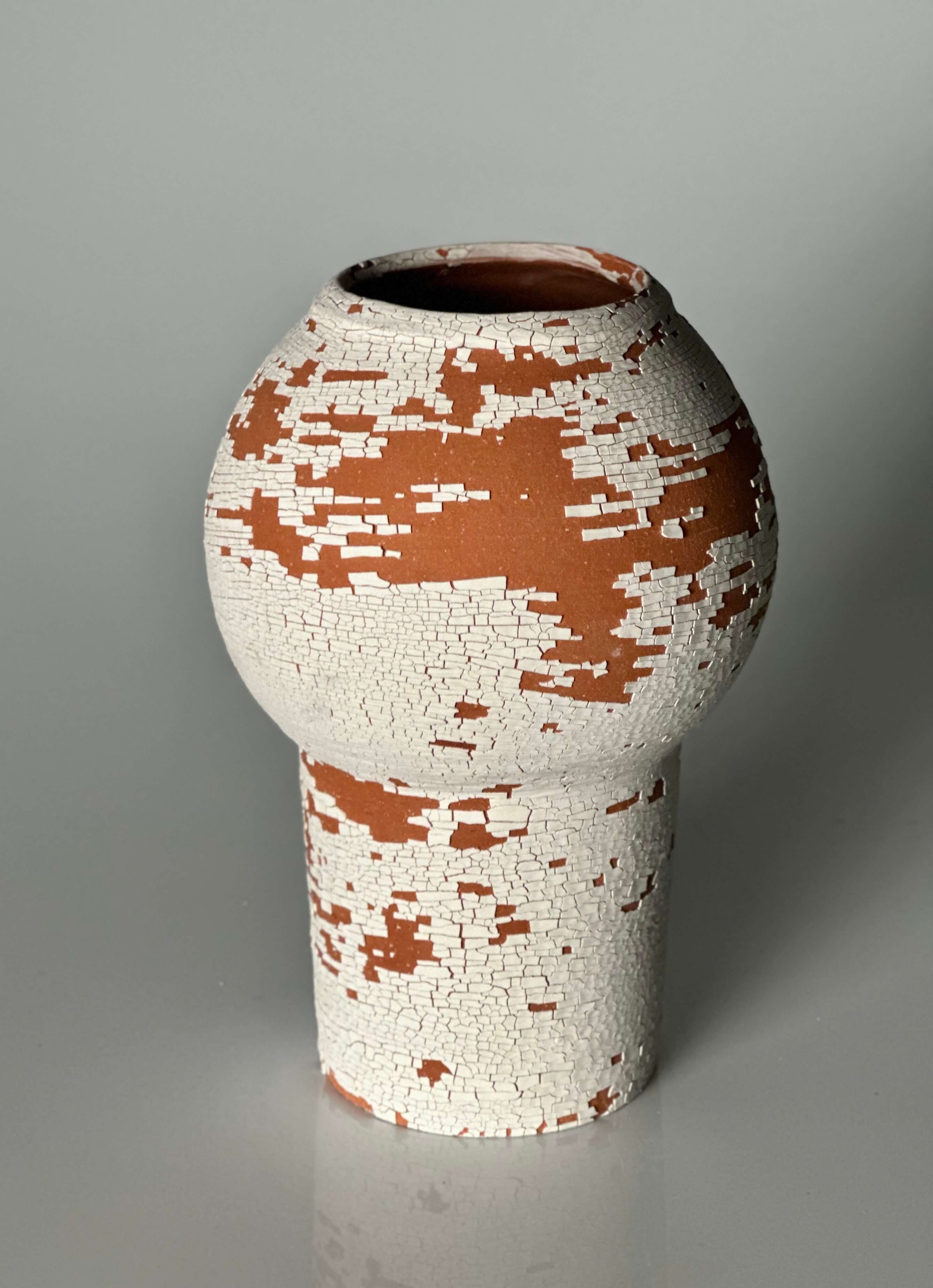 Japandi ceramics, Scandinavian rustic, artisan-made homeware, unglazed stoneware, weathered textures, oversized ceramic centerpiece, curated minimalist home accents