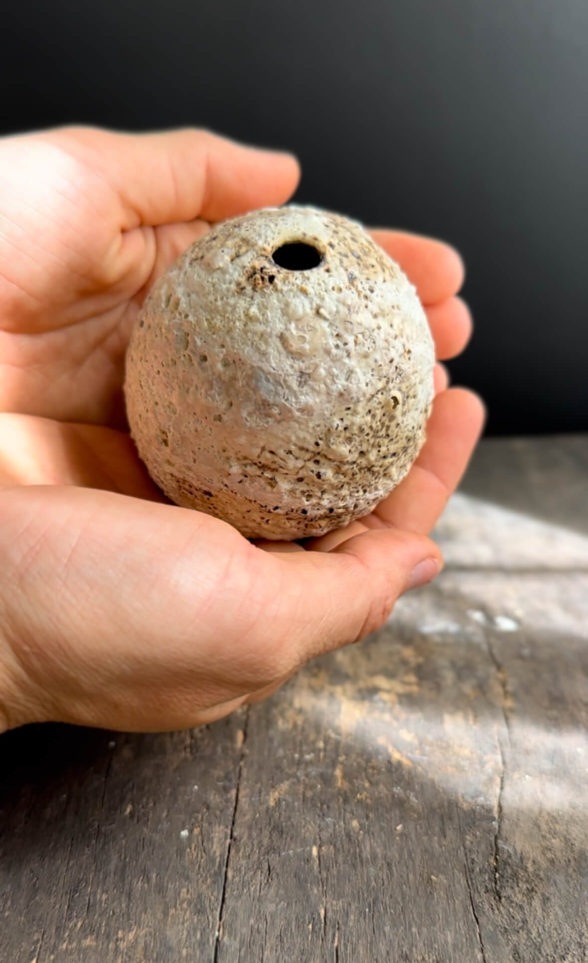 Japandi ceramics, lava glaze vase, weathered textures, small bud vase, neutral-toned pottery, artisanal homeware for designers, sustainable handcrafted ceramics