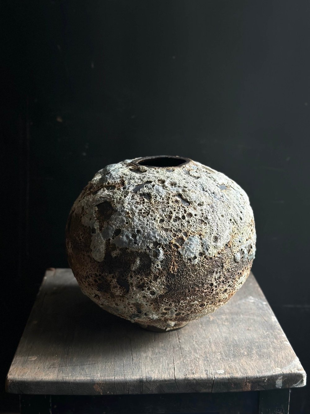 Wabi Sabi Lava Moon Jar — Loram Ceramics