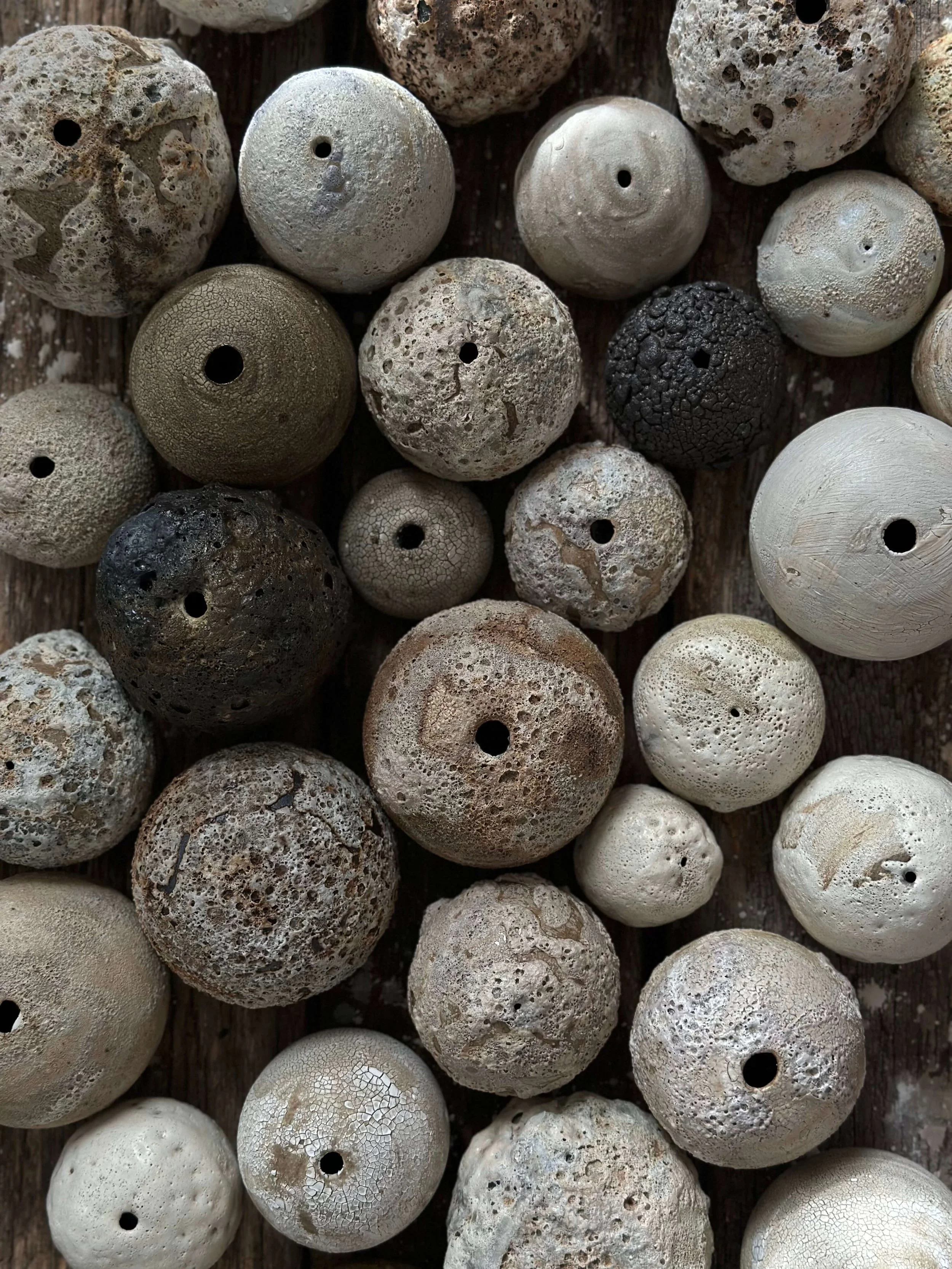 Natural volcanic rock texture — reference for crater glaze ceramics