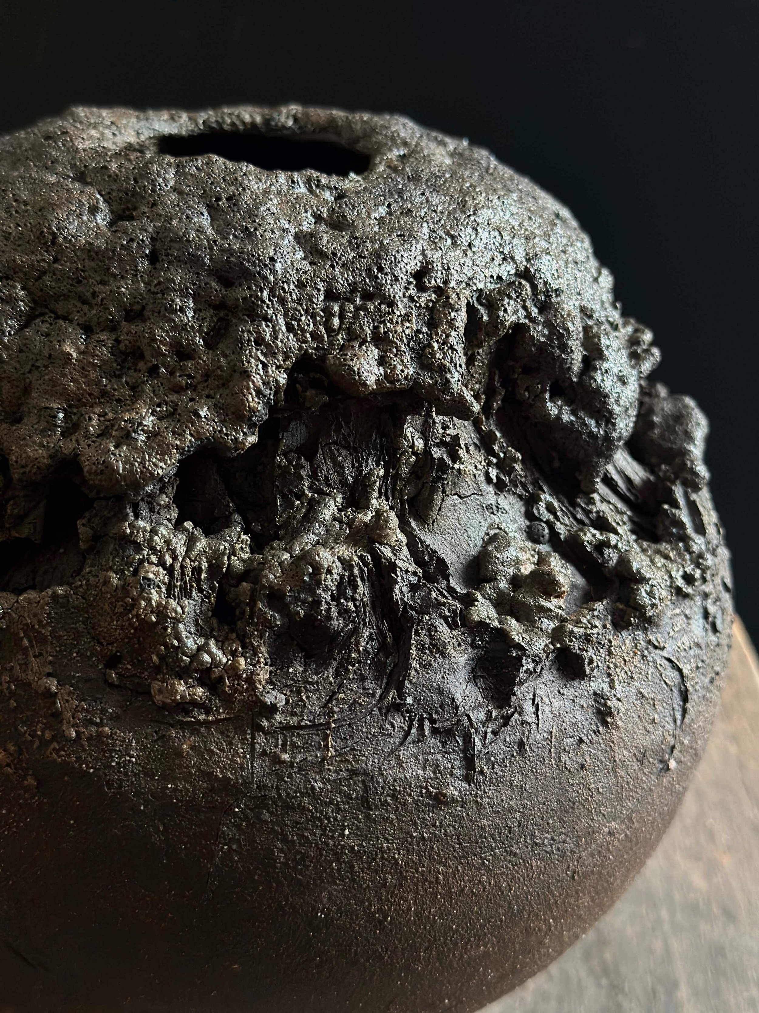 lava glaze vase