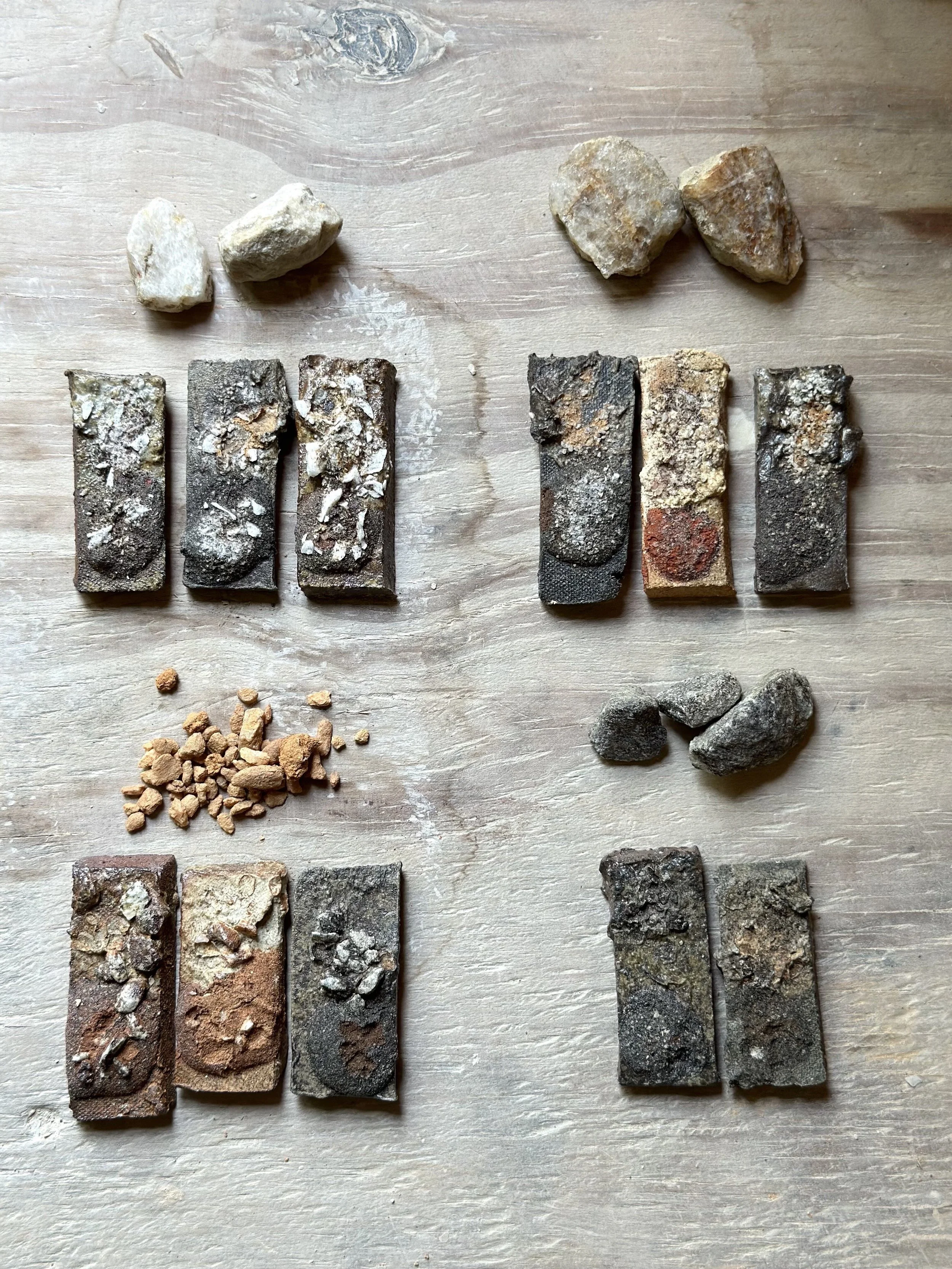 designer ceramic art, creative process, ceramic artist studio, textural ceramics for interiors, one-of-a-kind ceramics, weathered textures, wood-fired ceramics