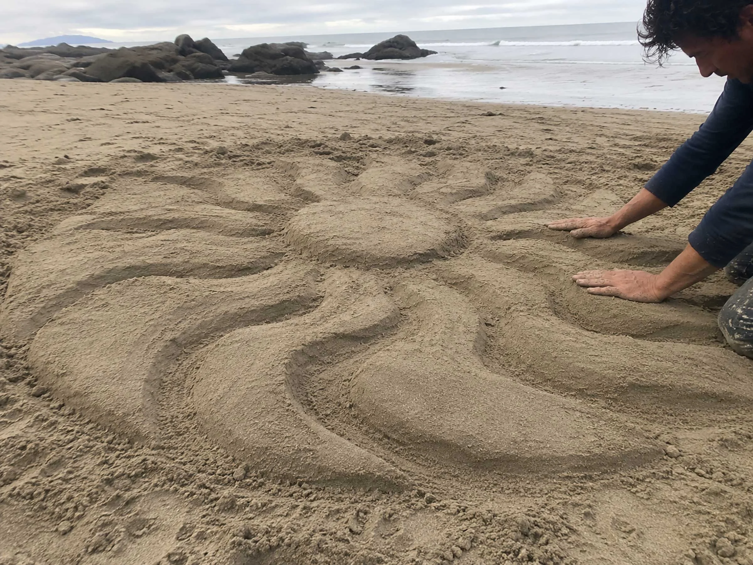 Caspar Beach Sand Sculpture Party