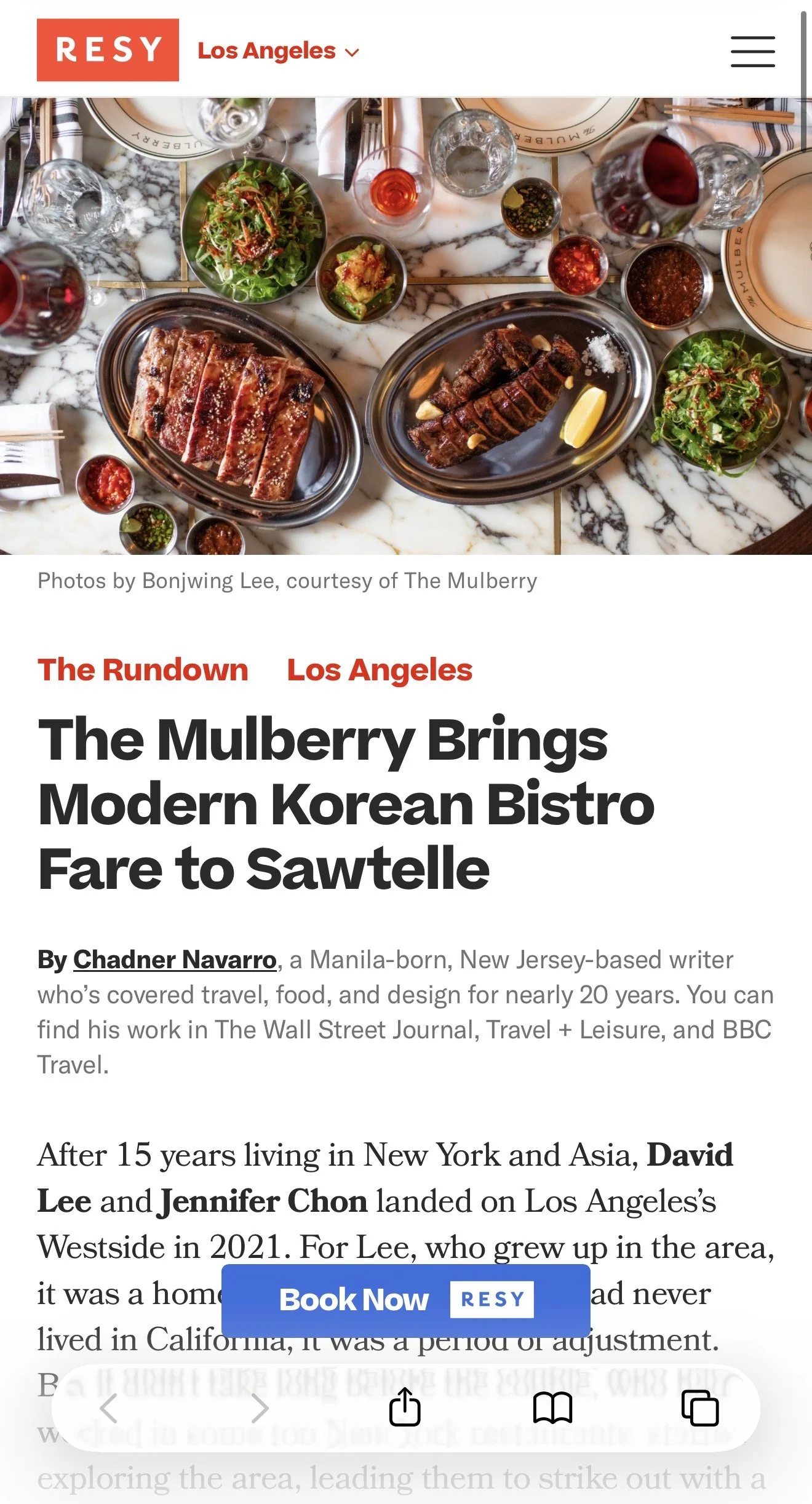 "Moody lighting via mixed fixtures and plenty of textured surfaces - from the marble table tops and the supple leather banquettes to rustic-chic cherry wood."