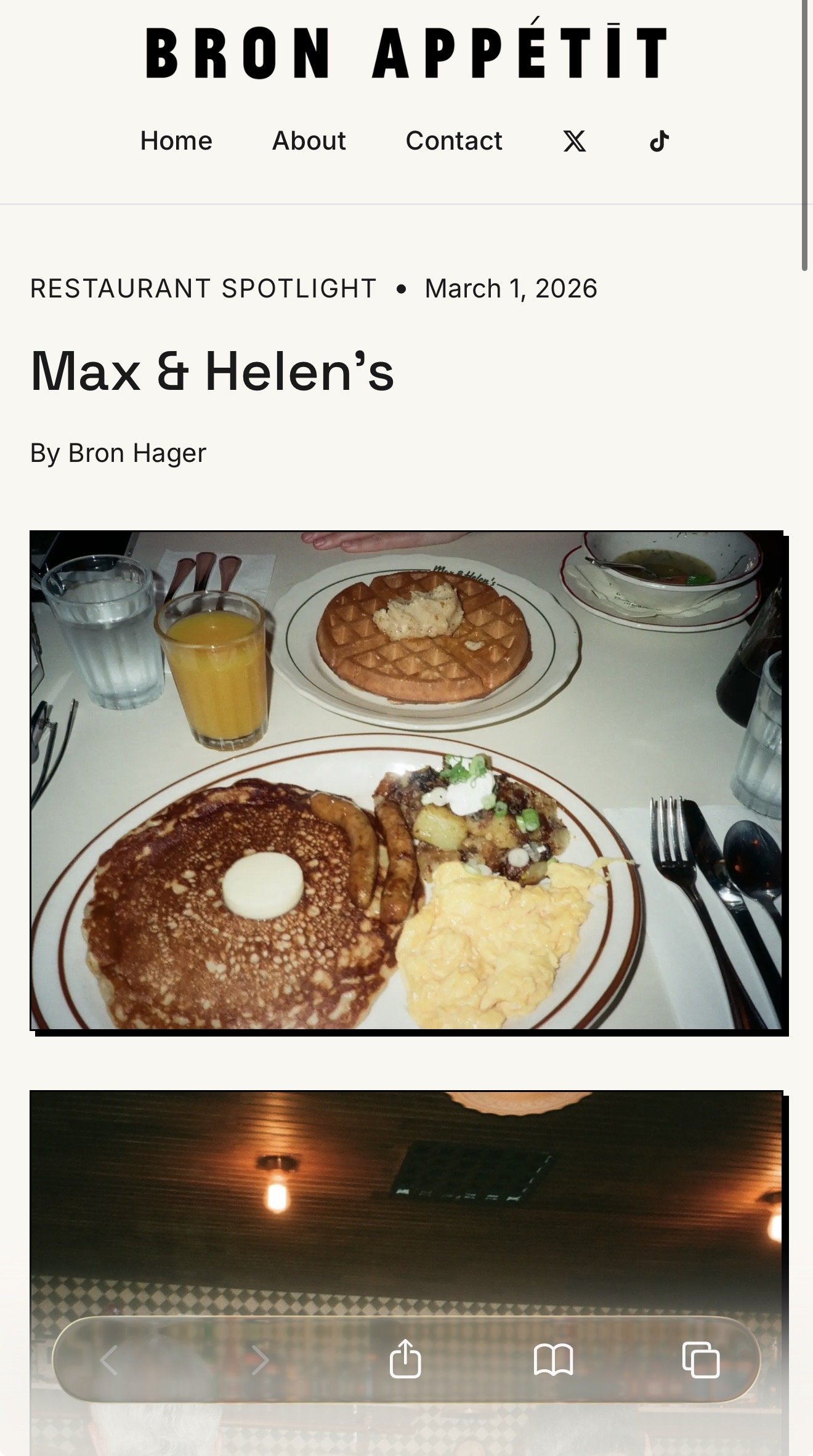 "Matt Winters' design nailed the brief without feeling like a copy of every other diner you have ever been to."