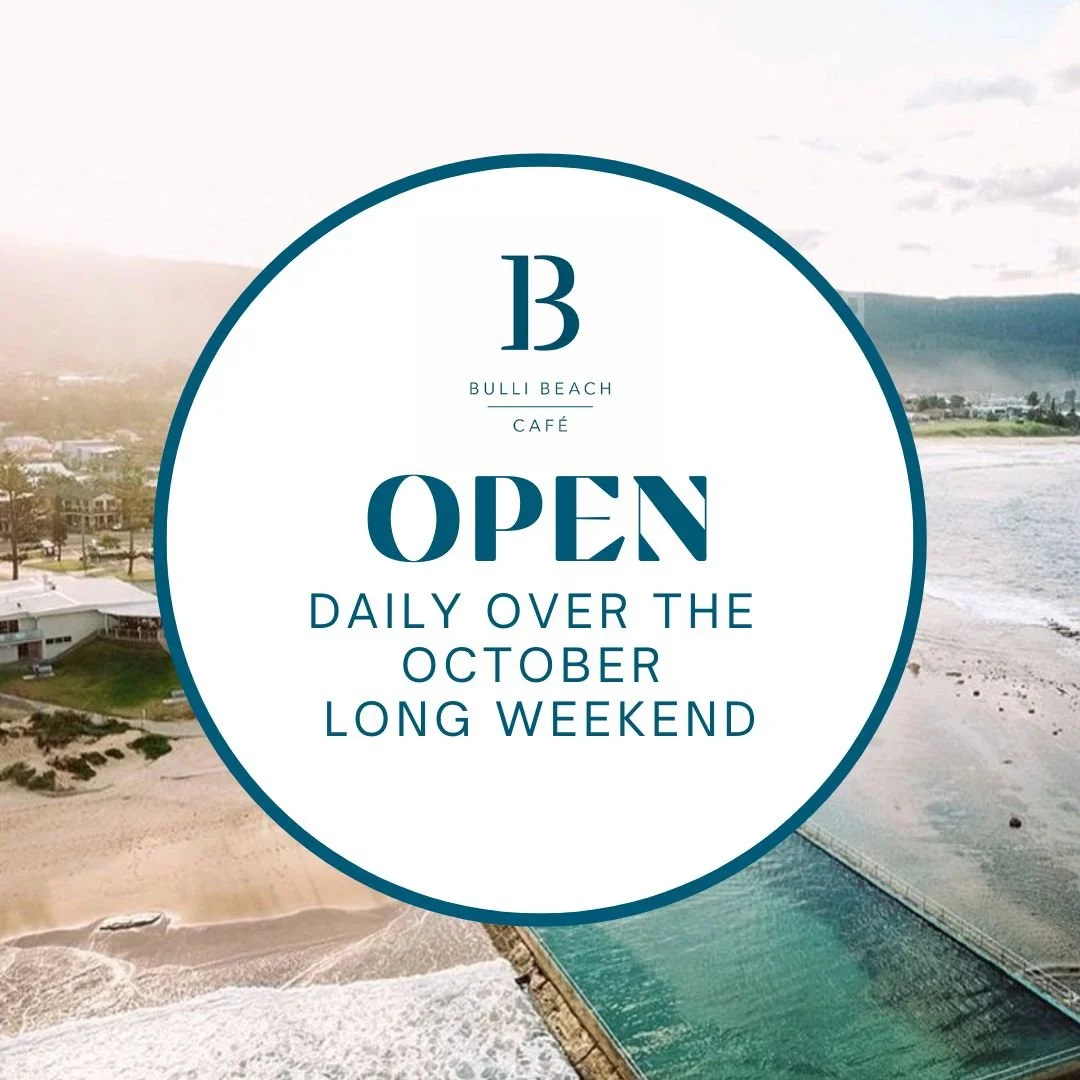 Spend your long weekend by the beach! We are open daily from 7am including the public holiday Monday. 

Secure your beachfront seating here ➡ www.bullibeachcafe.com