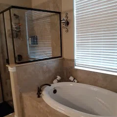 Freshly cleaned bathroom!