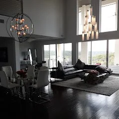 Freshly cleaned dining and living room!