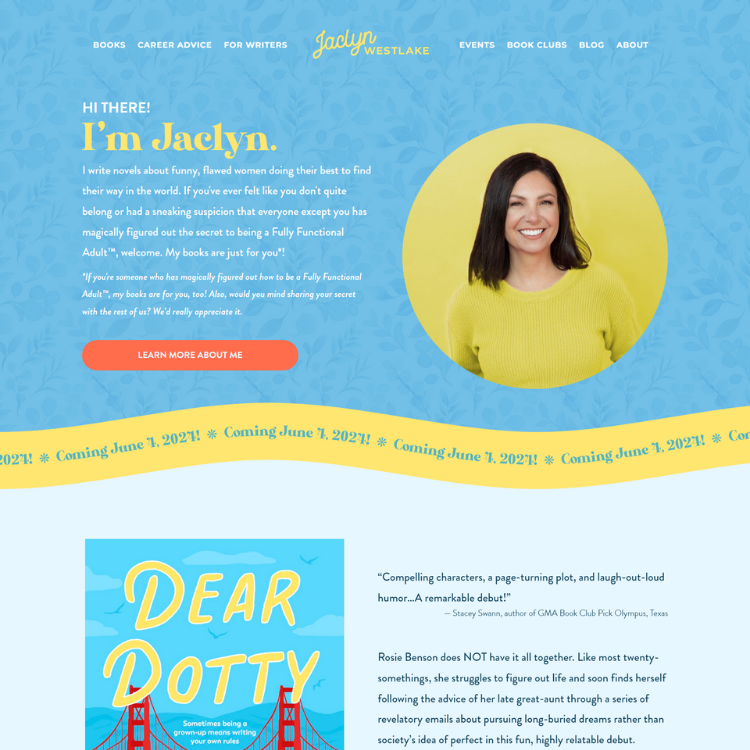 Jaclyn Westlake | Creative Author Website