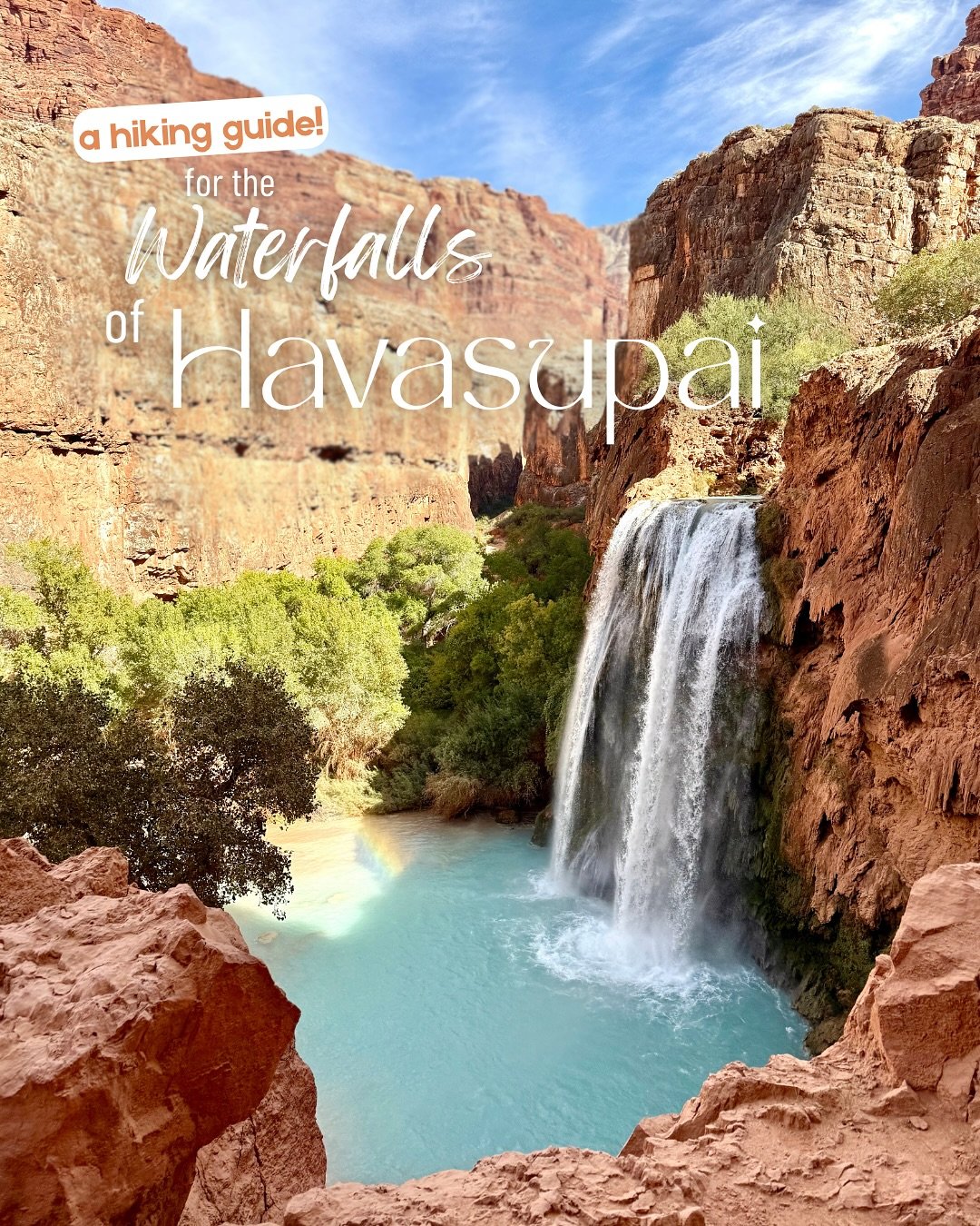 Havasupai Waterfalls; a mini hiking guide!

When I was thinking about our upcoming trip here I was a little overwhelmed and confused with what sights there were to see and how to plan them all into the 4 day-3 night reservation.
It&rsquo;s actually p