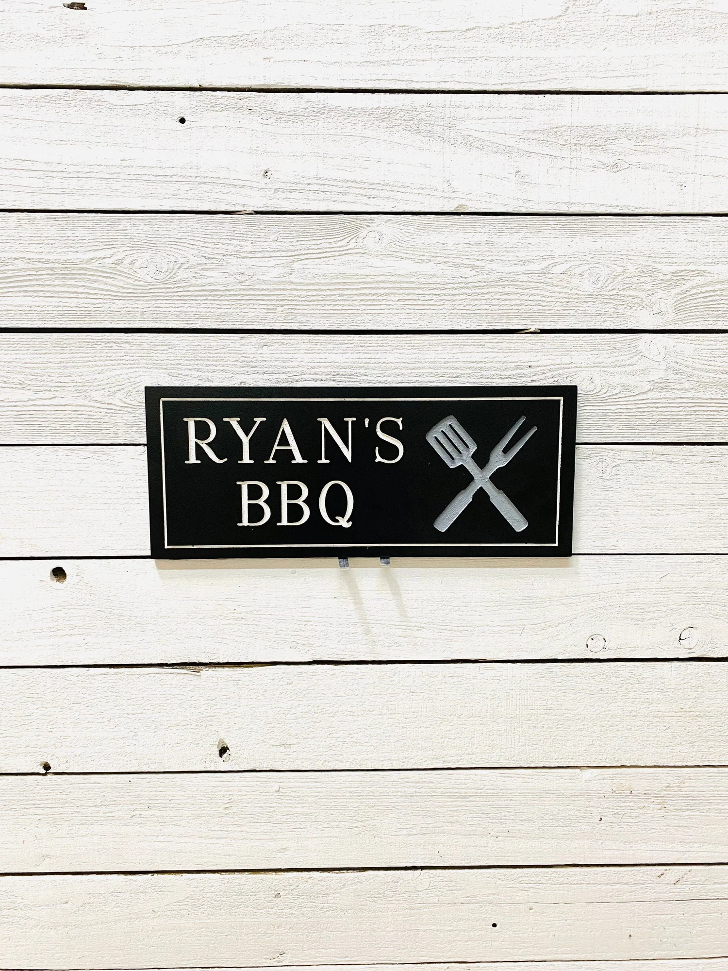 BBQ And Grill Sign, Outdoor Kitchen, Gift For Dad — Ivys Wood