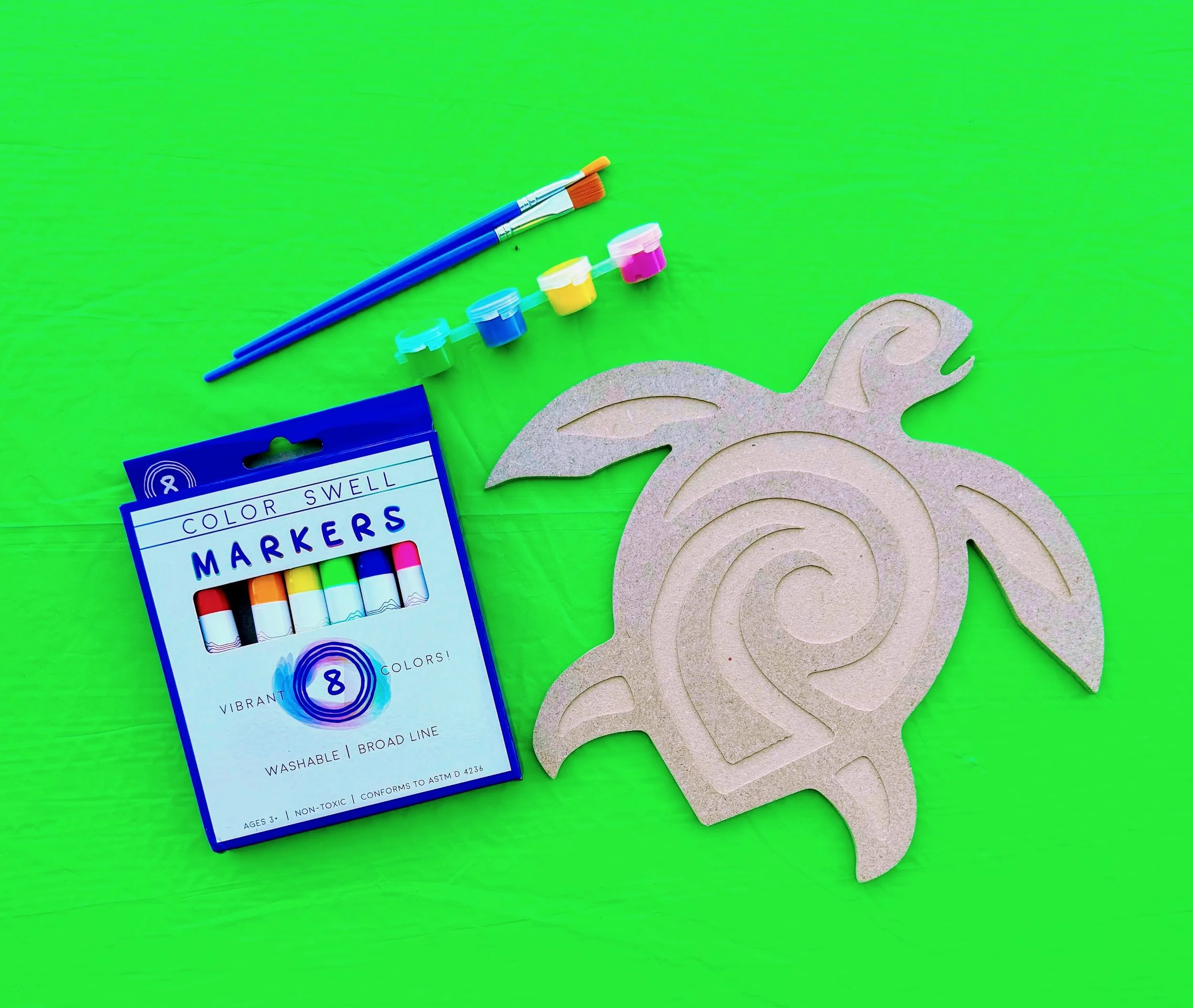 Sea Turtle Wood Sign Paint Kit