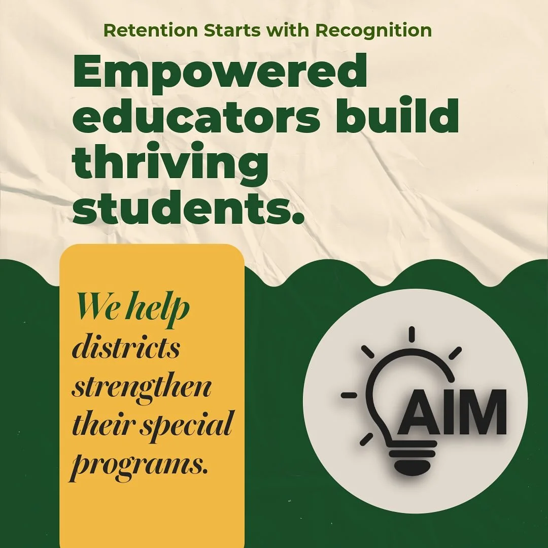 Behind every successful student is a team of educators who refuse to give up. 

At AIM Educate, we know the key to retaining high-quality special education staff isn&rsquo;t just about filling positions, it&rsquo;s about building systems that support