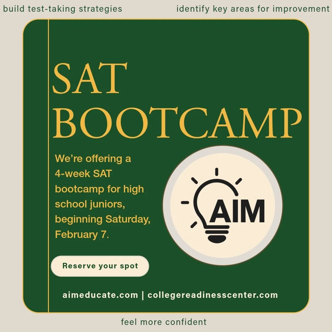 SAT season has officially entered the chat.

If you have juniors staring down spring testing and thinking &ldquo;I should probably be doing something&hellip;,&rdquo; this is that something. Our SAT Bootcamp is built to take students from guessing and