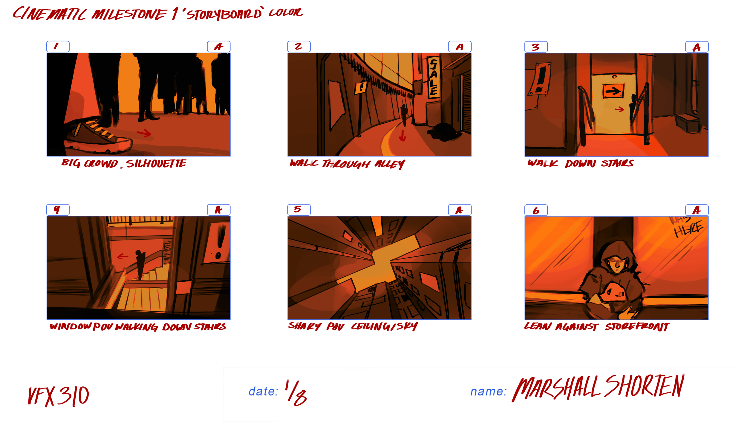 Cinematic Sequence - Adobe Photoshop, Procreate