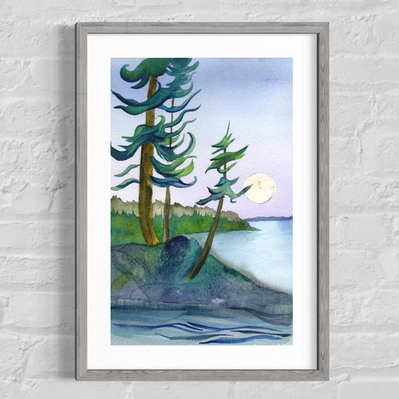 Moon Over Shovel Point