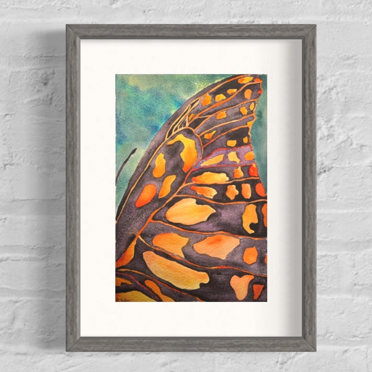 On the Wings 11 x 14 Watercolor