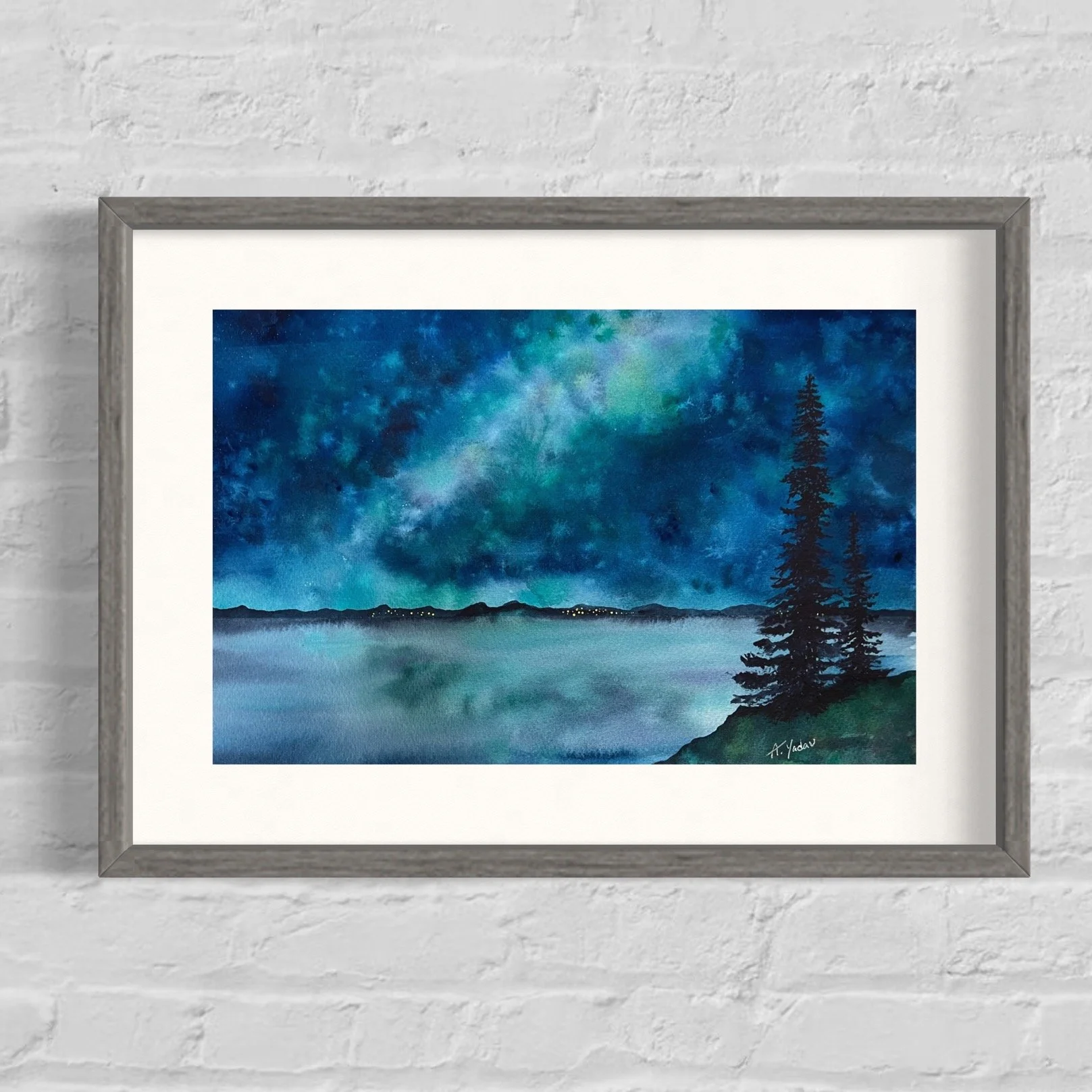 Chasing Polaris 14 x 11 Watercolor - Sold
