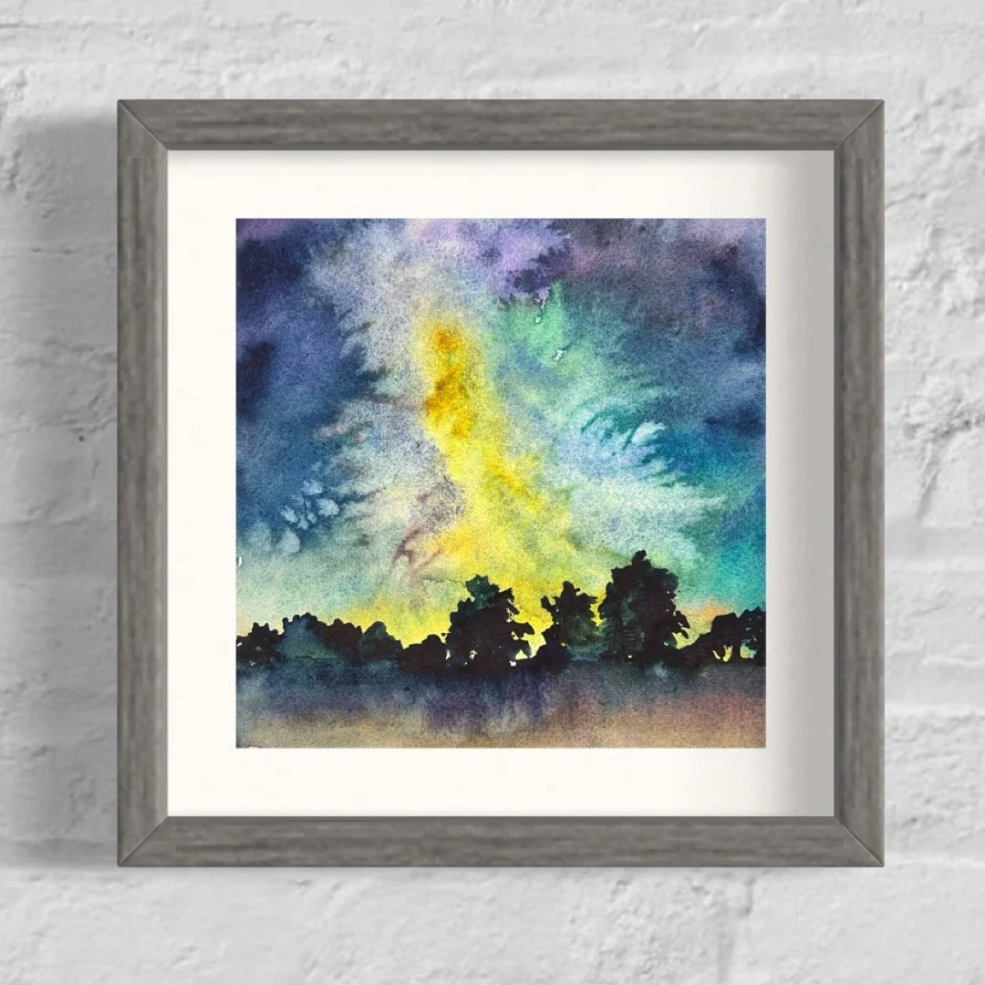 Nights On Earth 6 x 6 Watercolor