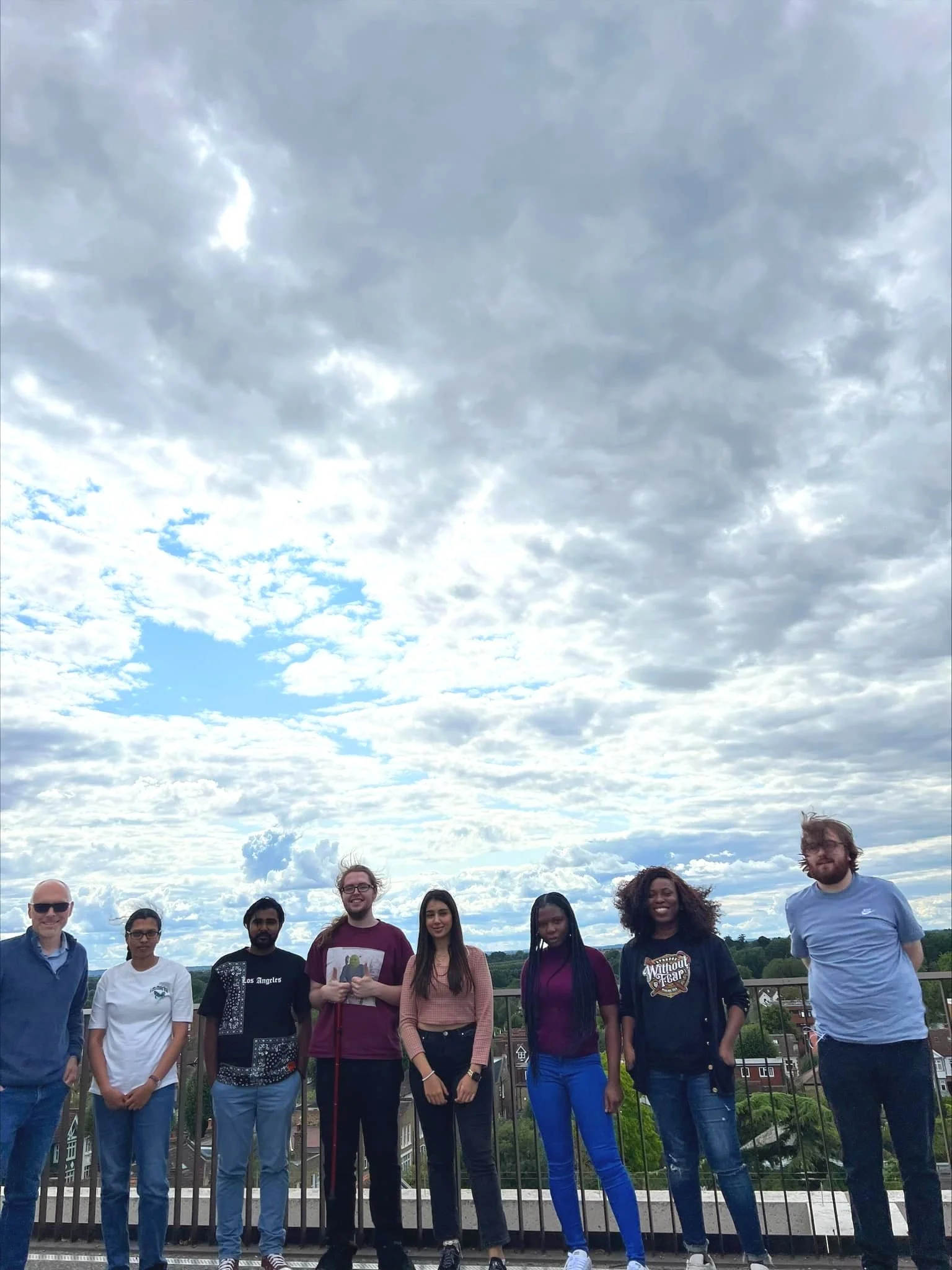 The Wren Group Albeit a Little Windswept - We promise we was not trying to take a picture for a new album cover, great to catch up on recent progress - September 2023