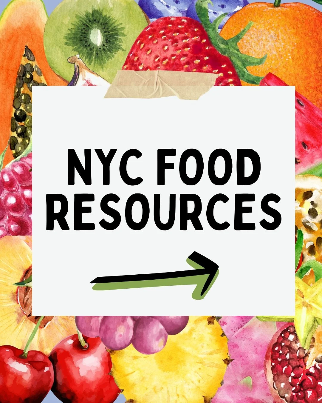 &ldquo;Food is a universal human right. Feeding each other, cooking and eating together is what makes us human&rdquo; ~ Chef Jos&eacute; Andr&eacute;s

Swipe to learn about just a few of the food resources available to folks in NYC! Please comment an