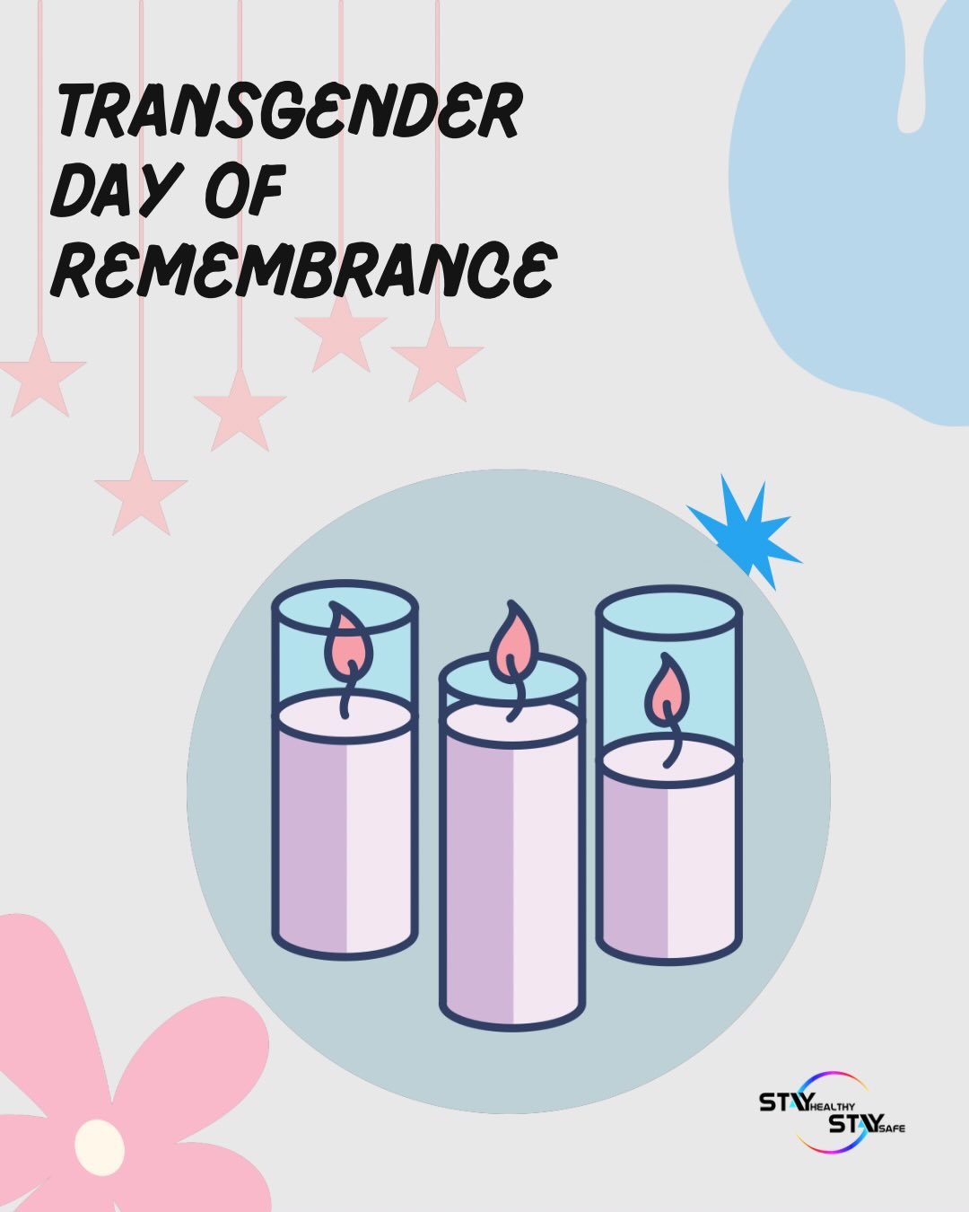 Today is #TransgenderDayofRemembrance. 
We honor and grieve the trans lives lost to HIV/AIDs, transphobia, and gender-based violence. Across the country, trans and gender non-conforming (GNC) people are made to fear for their safety, with policies th