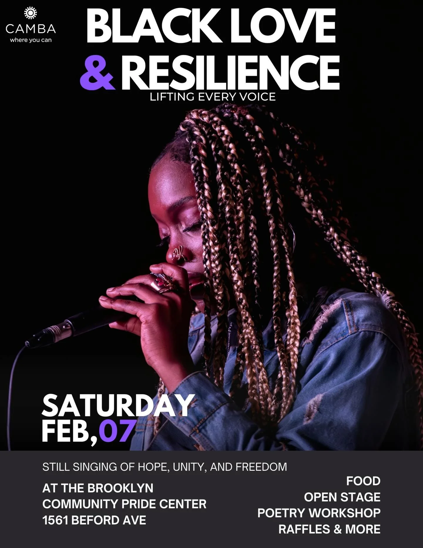 ➡️THIS SATURDAY we&rsquo;ll be hanging out with @cambainc at their annual Black Love and Resilience Event ❤️

➡️Come out and celebrate the start of Black History Month with our incredible community 

#publichealth #nyc #blackhistorymonth #healthcare 