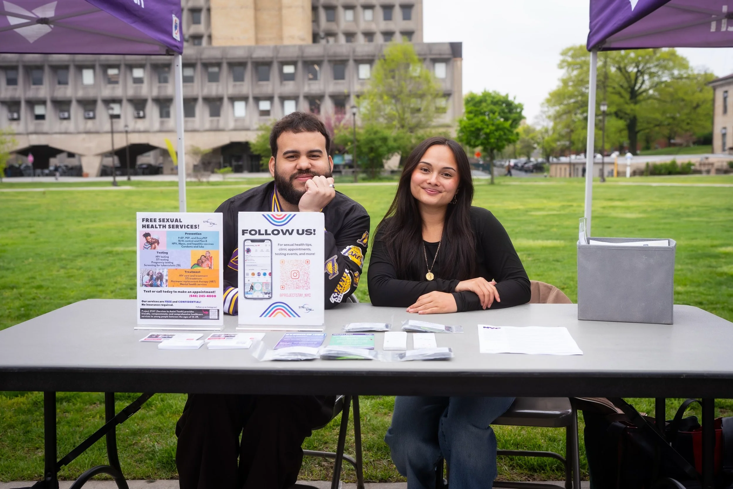 our team @bronxcommunitycollege health fair!! 

want to partner with us or make an appt at our clinic? DM us or email us at project_stay@cumc.columbia.edu!

thank you @hohography for the pics!!

#bronx #collegehealth #prevention #healthequity