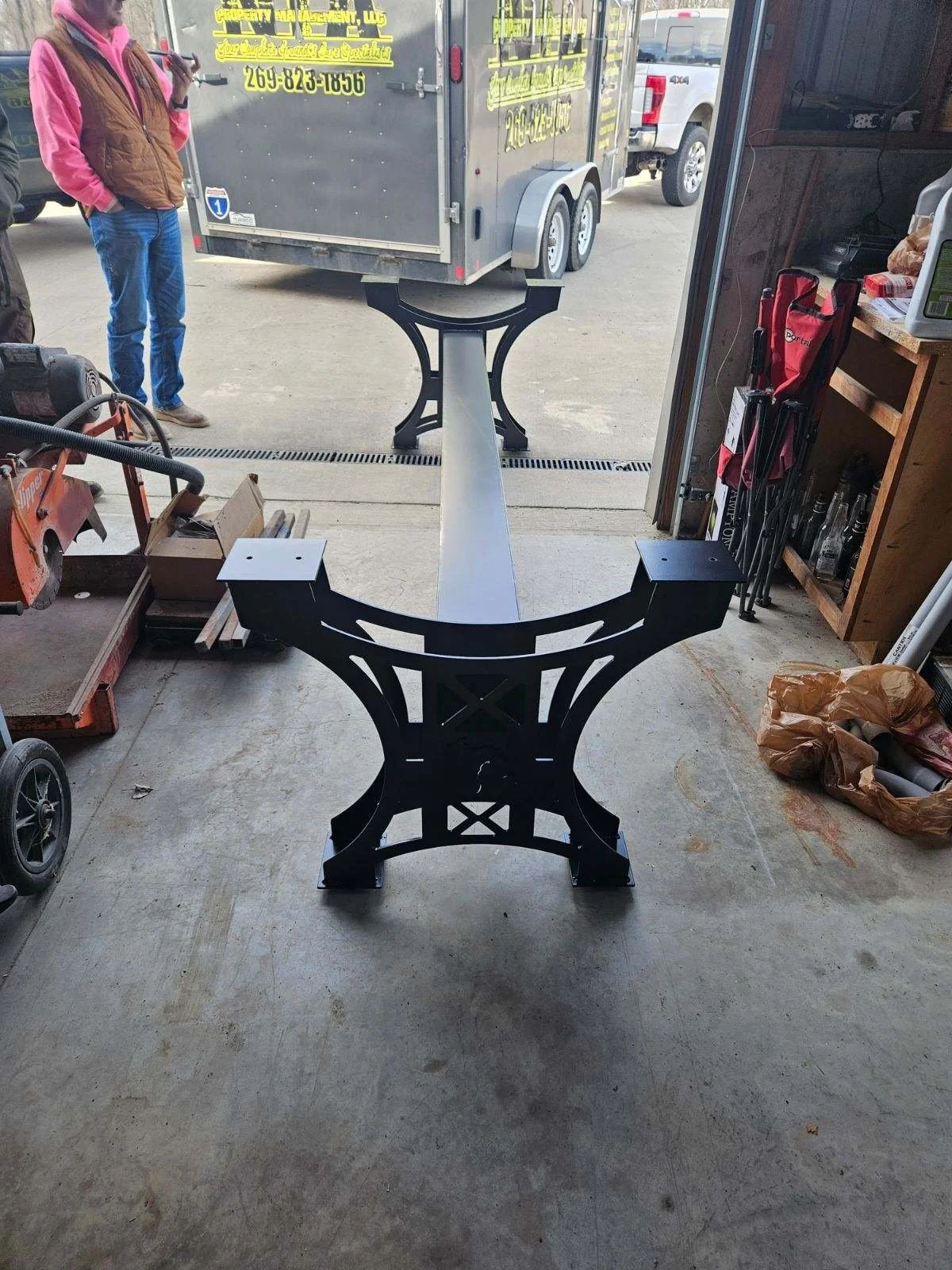 Custom 14 ft Table Base