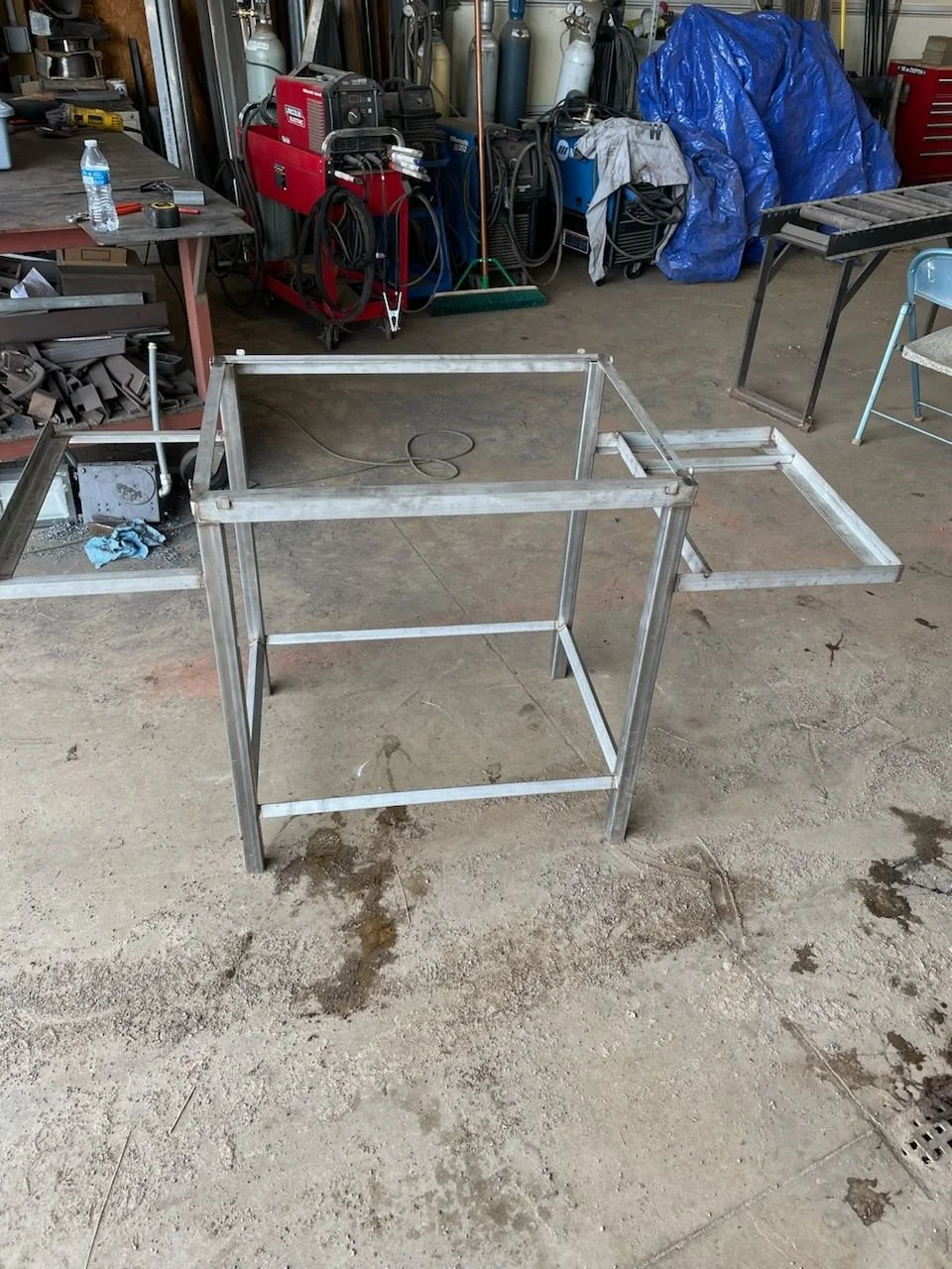 stainless butcher table