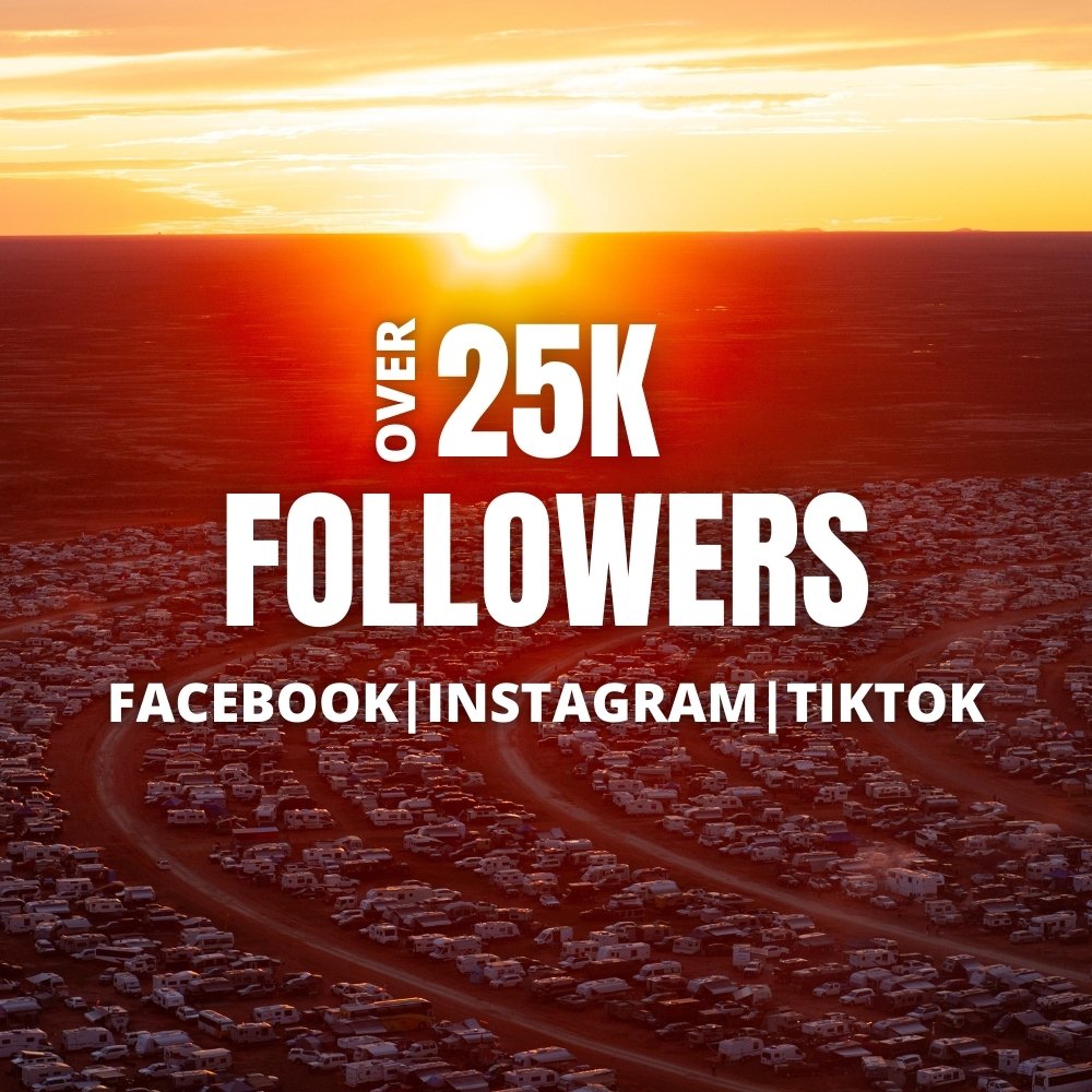 Helicopter on a helipad during sunset with overlaid text stating 'Over 15K Followers Facebook/TikTok/Instagram'.