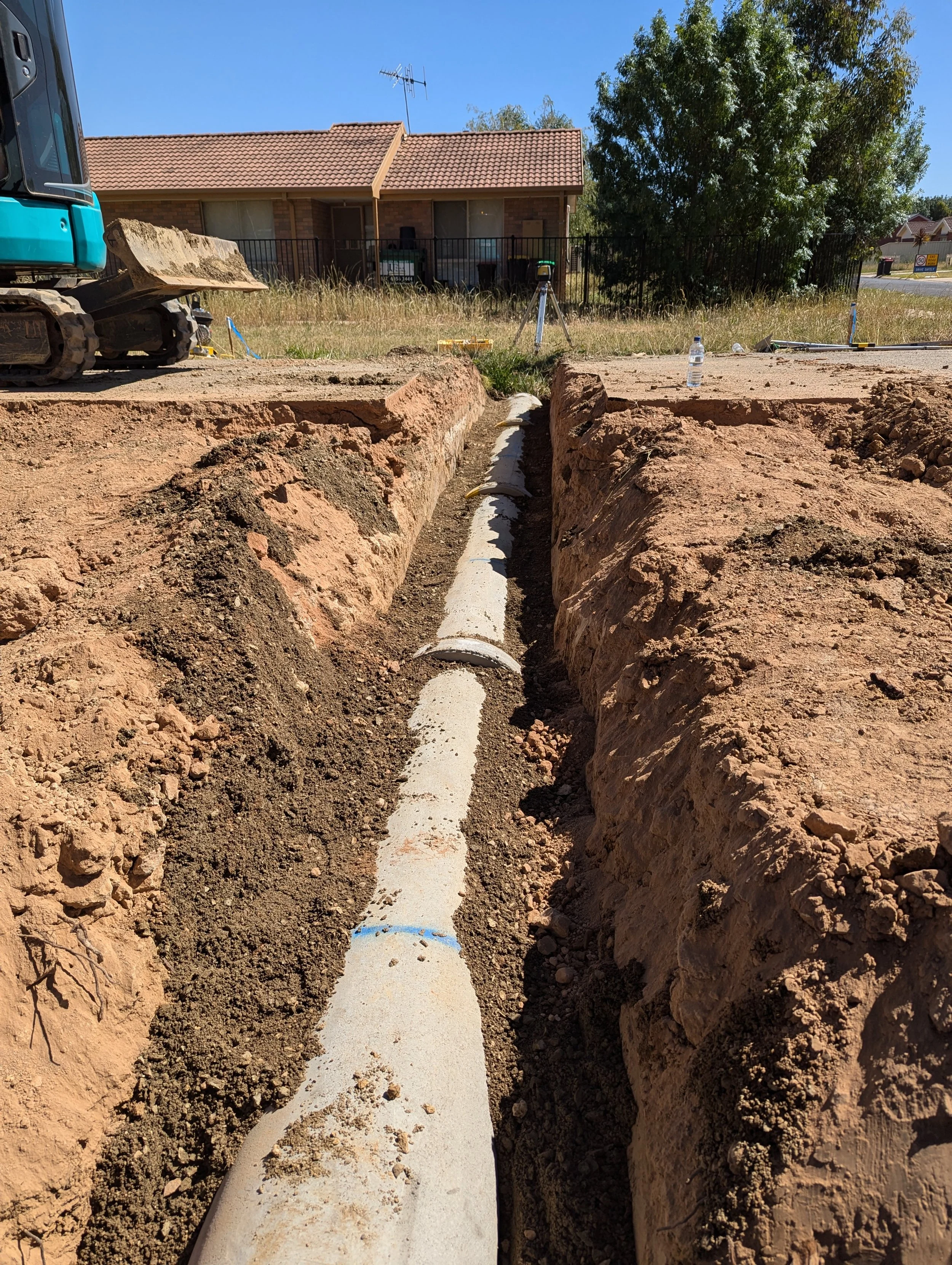 Four Mile Road Project Image - Drainage Pipes